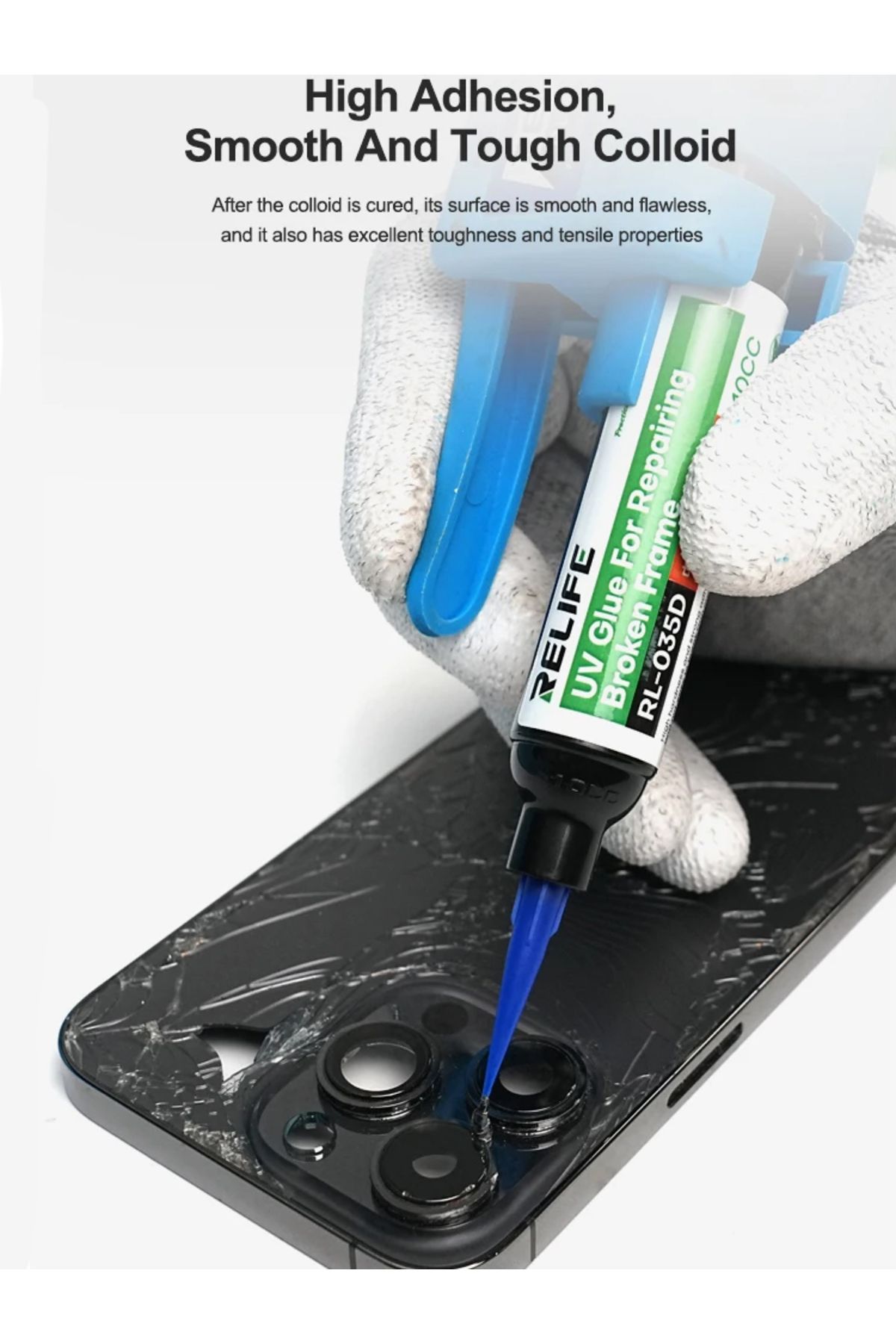 Choice-RELIFE RL-035D Repairing Broken Frame UV Glue Strong adhesion and high hardness,Fast curing witho... 8