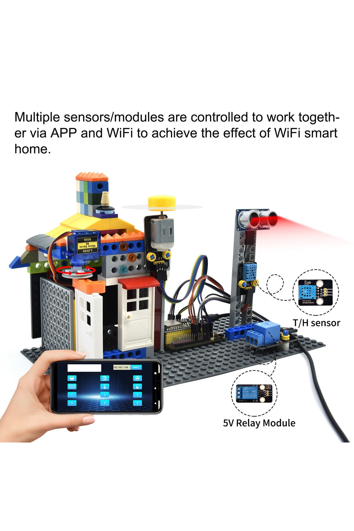 Choice-Keyestudio 42 in 1 ESP32 Sensor Module Kit for Arduino Programming Kit Support Arduino C and Micr... 7