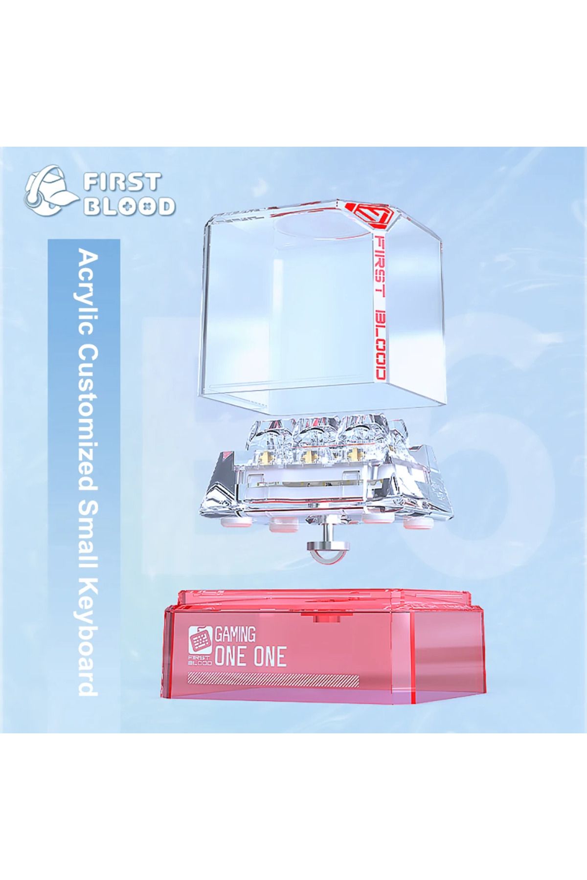 Ajazz-Firstblood B6 fully transparent mechanical keyboard Wireless Bluetooth the third mock examination... 7