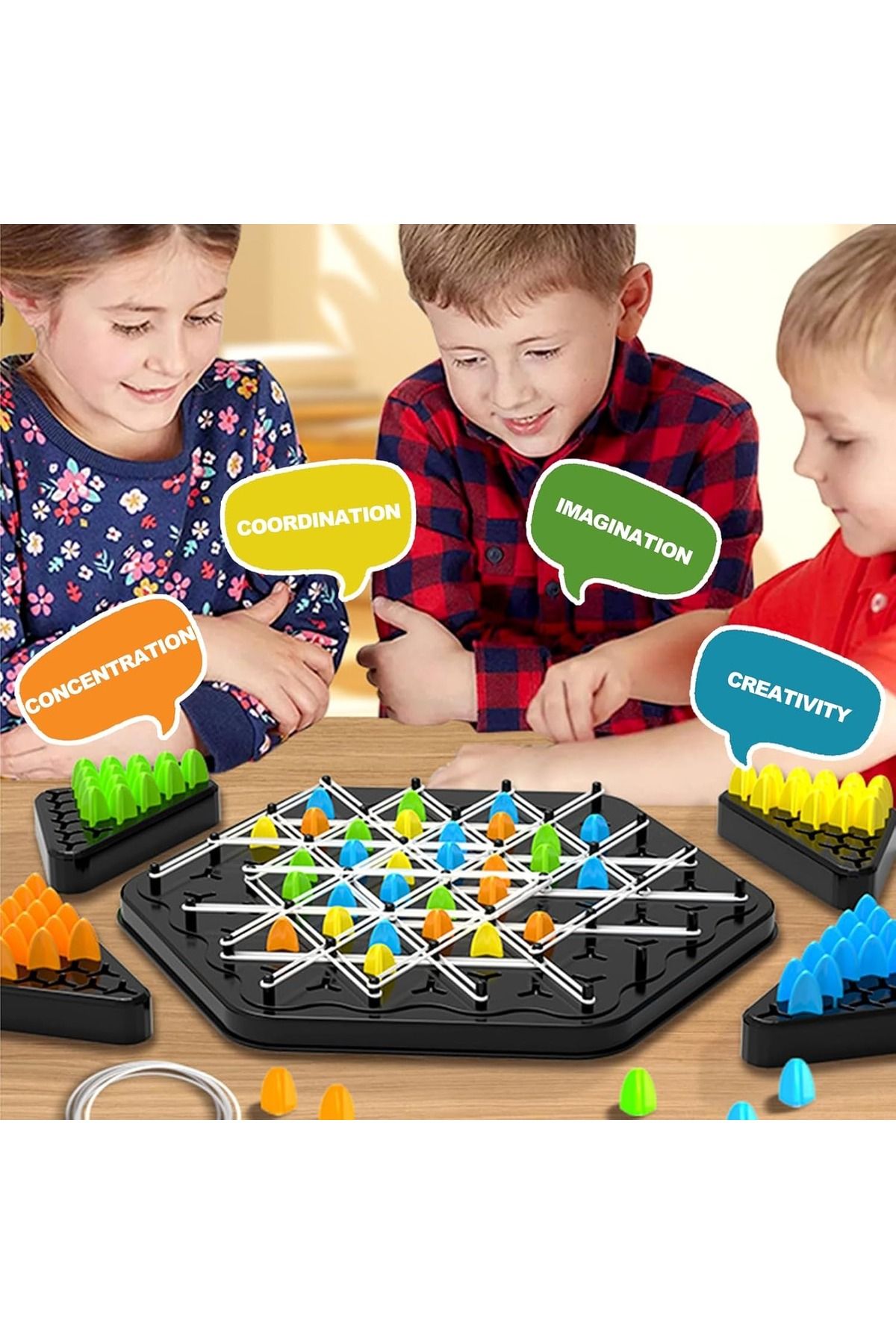 Choice-Triggle Game, Chain Triangle Chess Game, Triggle Rubber Band Game, Triangle Chain Chess Game Set ... 3