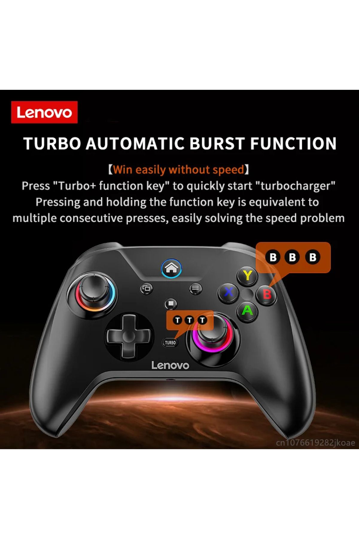 Choice-New Lenovo S02 Wireless Controller Bluetooth Gamepad for Nintendo Switch,PC,Android TV,IOS PC Joy... 7