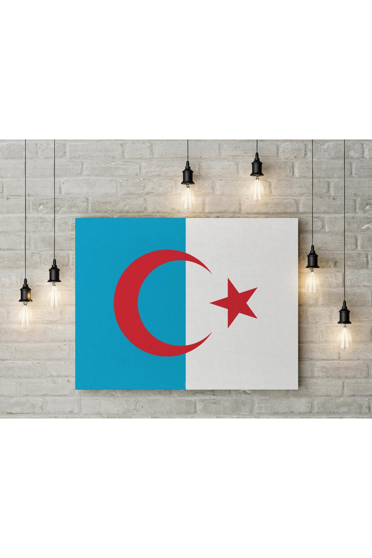 Syrian Turkmen Flag Canvas Table 40x55cm Decorative Table