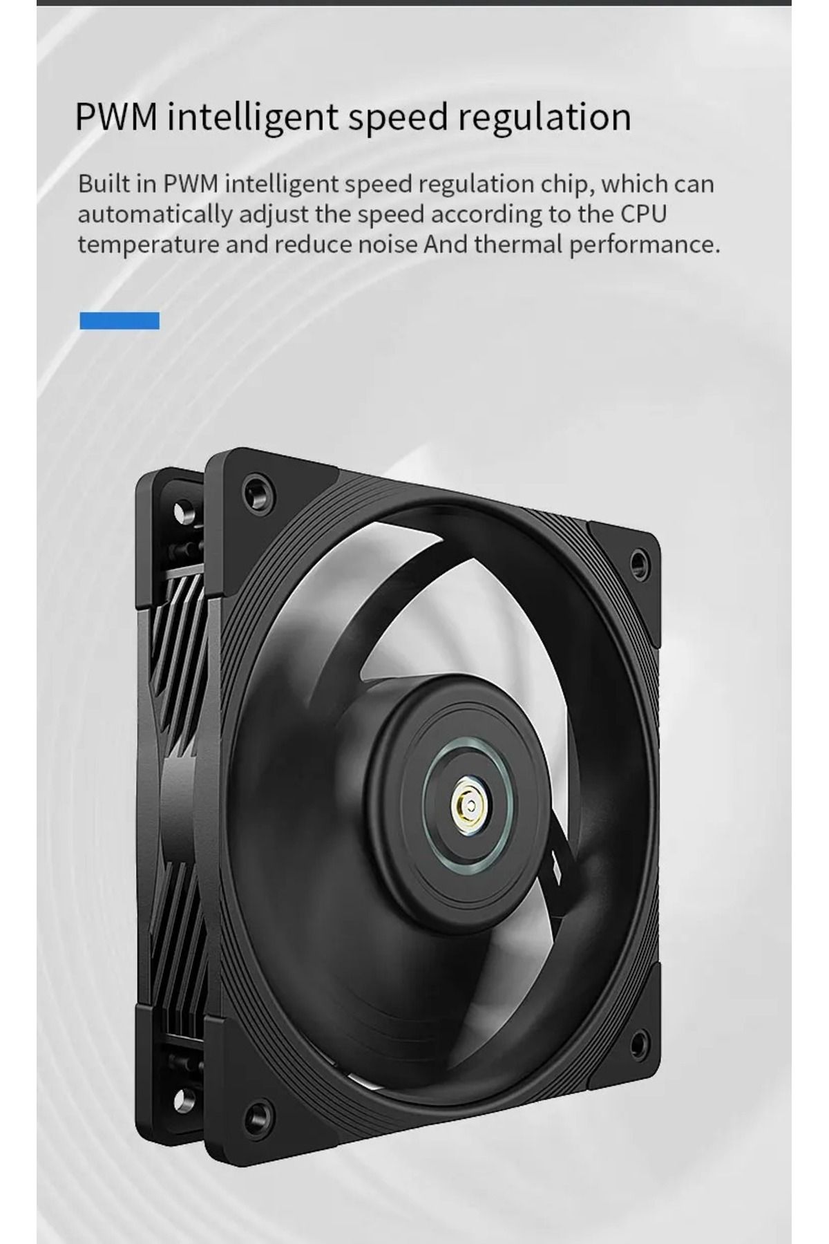 TEUCER-T30 Computer Case Fan 12CM 4PIN PWM CPU Cooler Fan PC Case Silent Fan 120mm 5