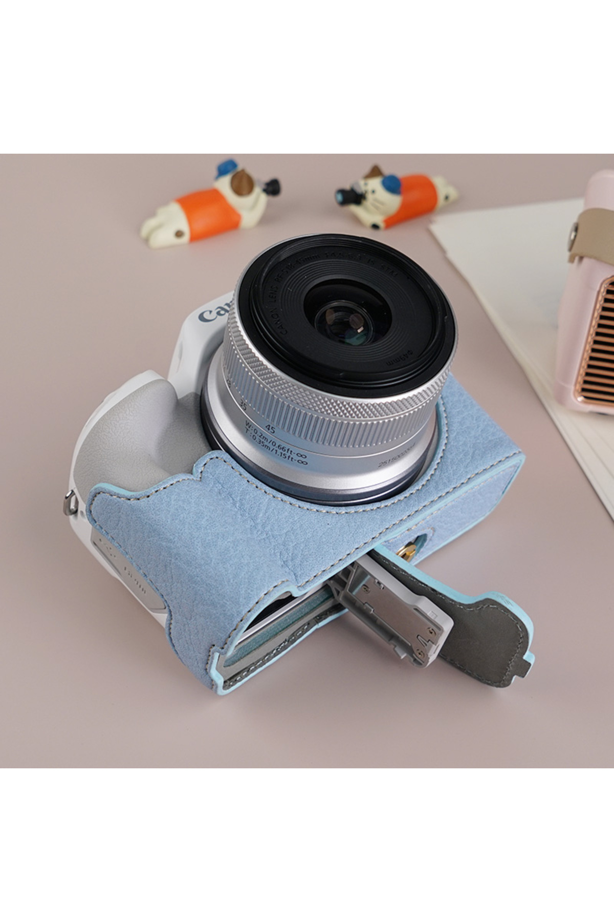 Choice-Camera Case For Canon EOS R50 Camera Cover Protector Pouch Half Case with Shoulder Strap Camera B... 6