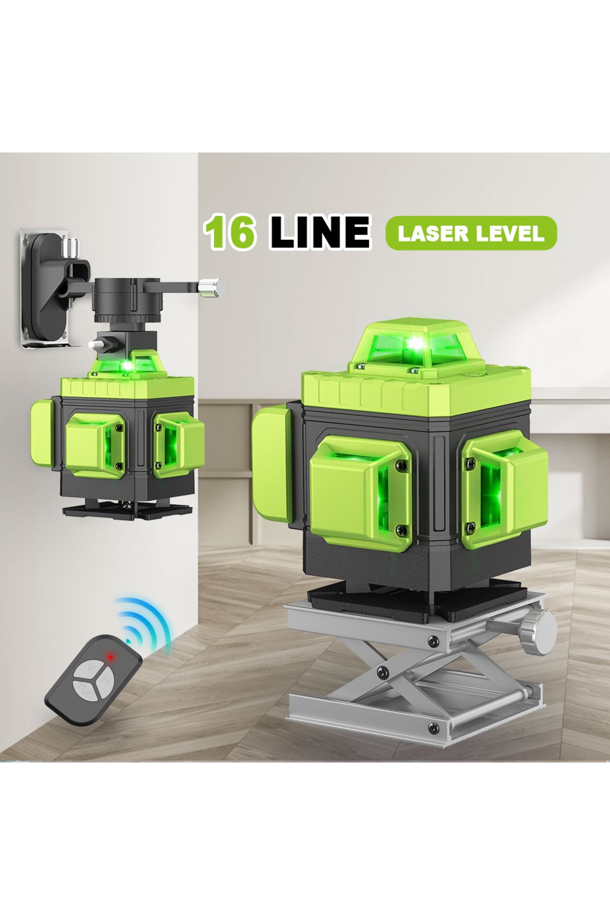LFINE-12 Lines 16 Lines Professional Laser Level Horizontal Vertical Green Laser Automatic 360°Se... 6