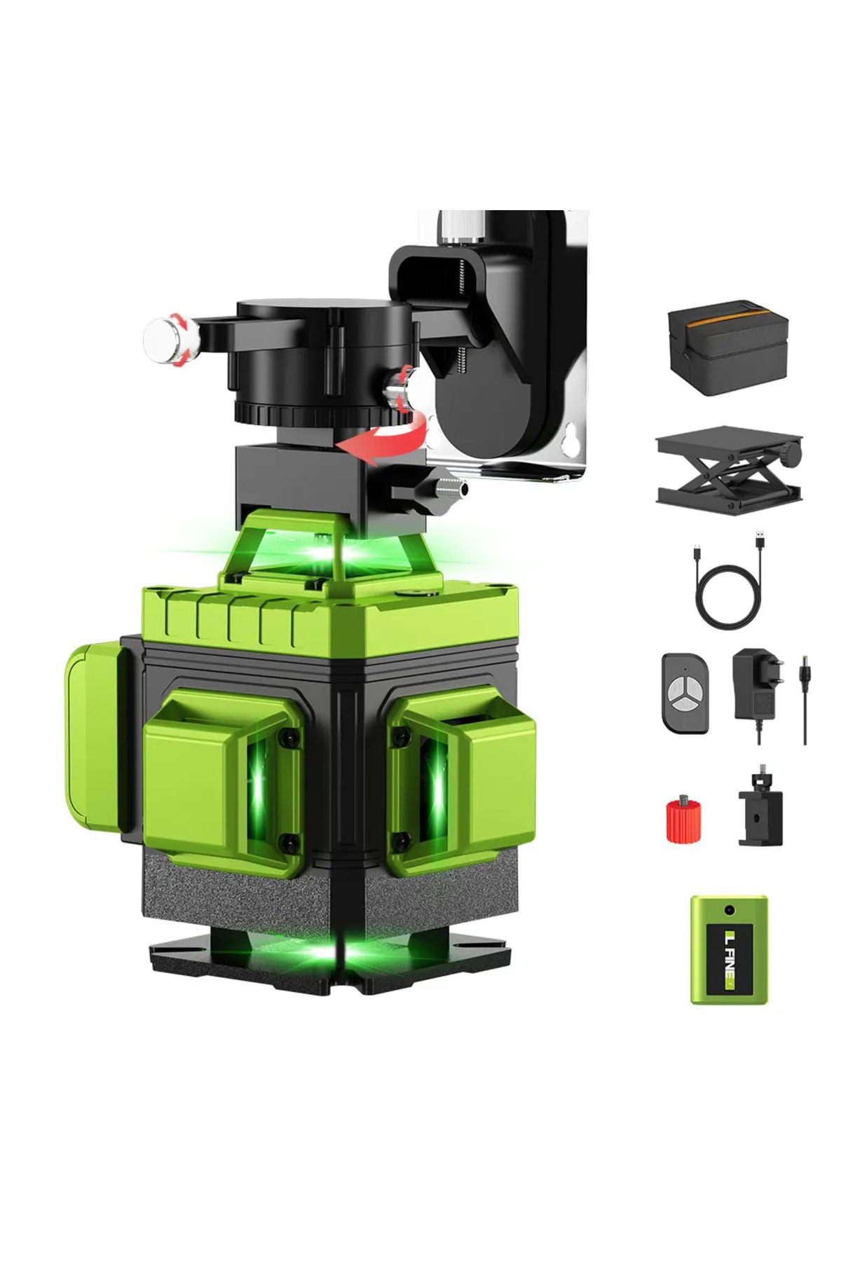 LFINE-12 Lines 16 Lines Professional Laser Level Horizontal Vertical Green Laser Automatic 360°Se... 2