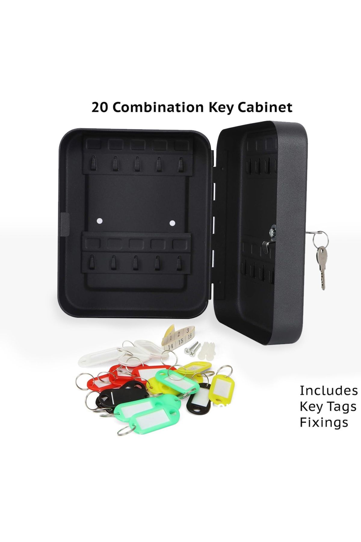 Choice-Wall Mount Key Cabinet Lock Box Digit Password Code/Key Security Lock for Home Office Key Safe Se... 6