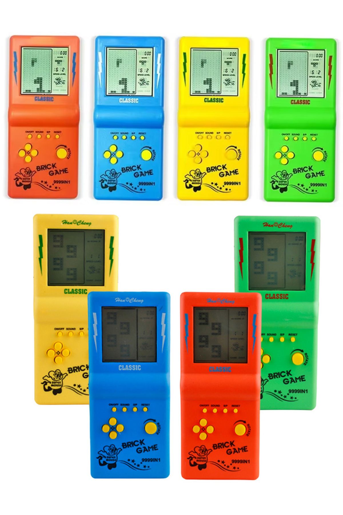 Choice-Large screen Tetris game console, retro classic nostalgic puzzle electronic toy, prepare two No. ... 8