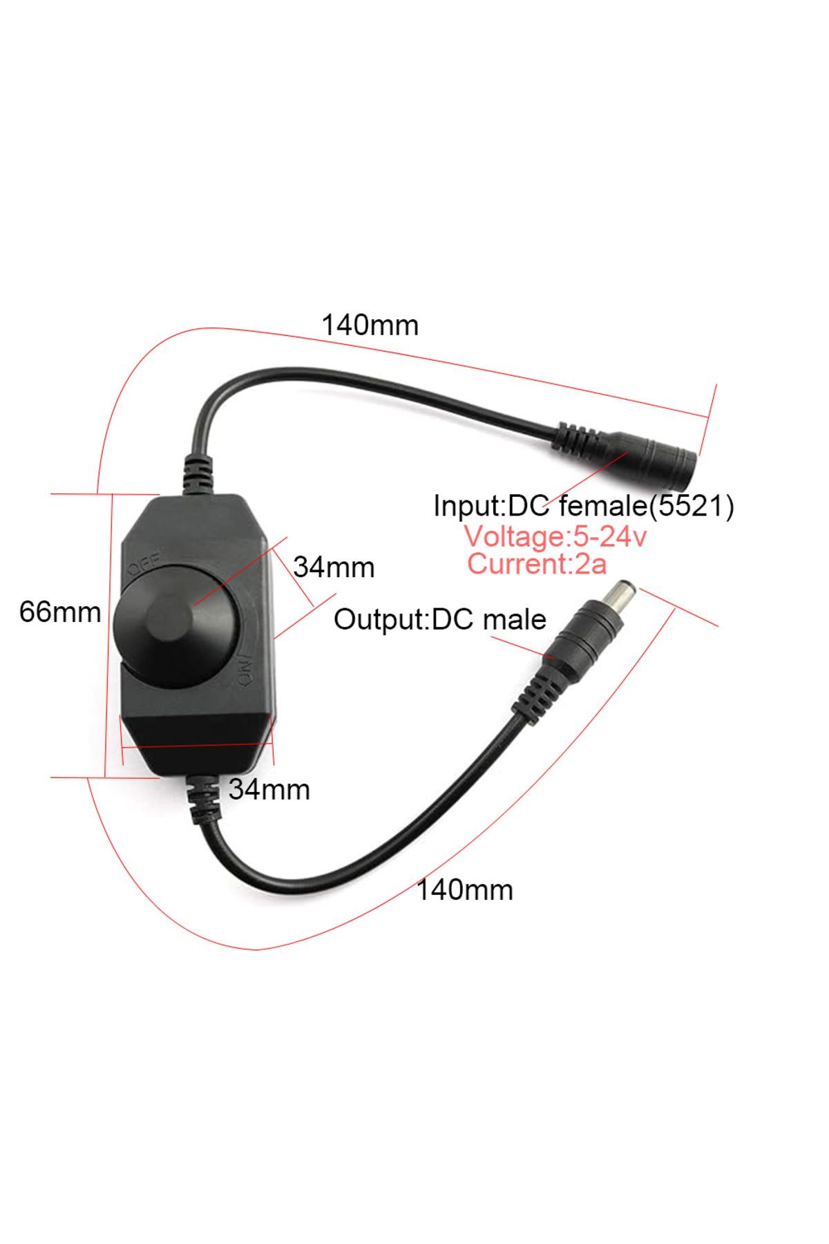 Choice-LED Dimmer Switch COB Brightness Adjust Controller 5050 5730 5630 Driver LED Light Strip Power Su... 4