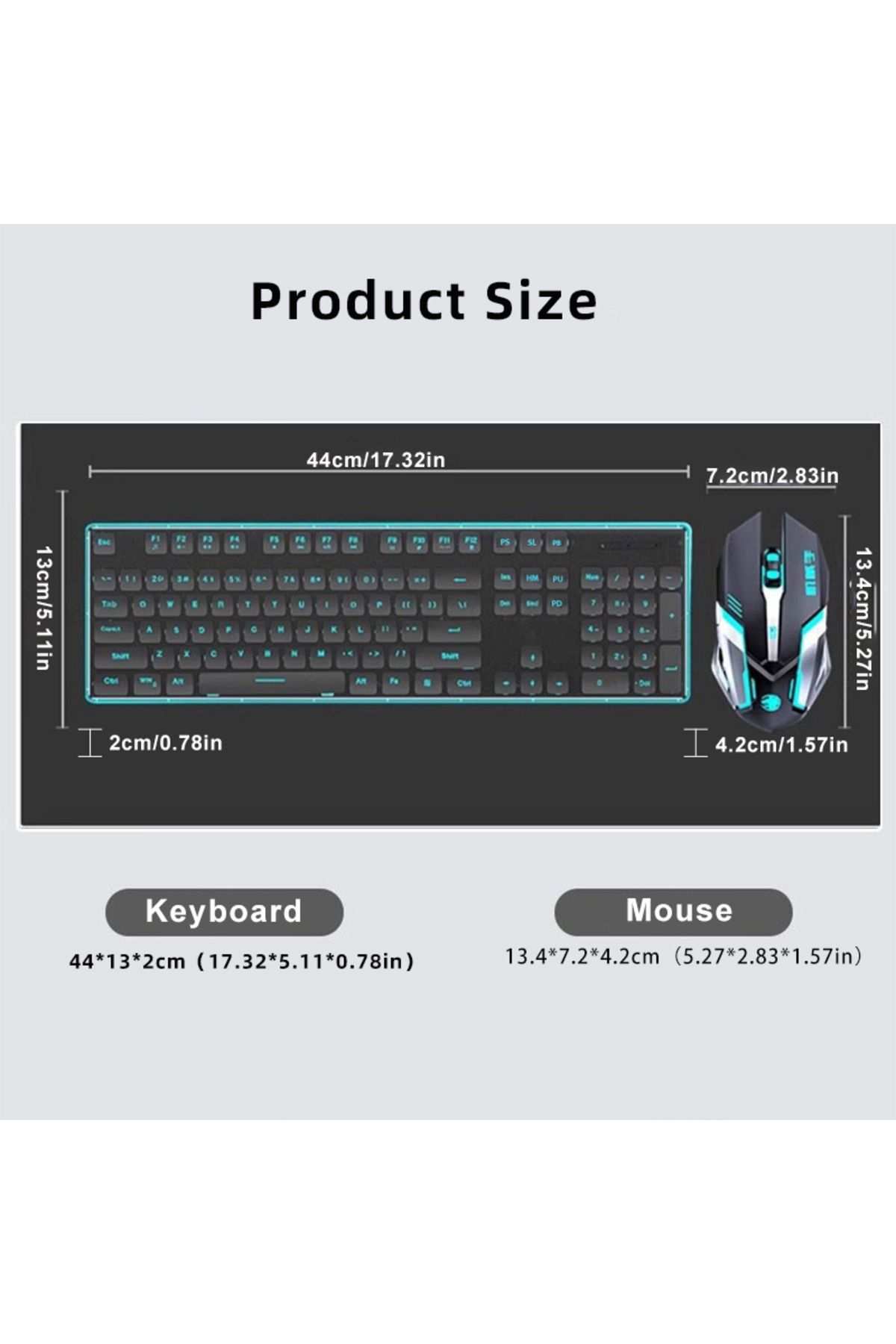 Choice-EWEADN BT & 2.4G Wireless Connection Keyboard and Mouse Combo, Water drop suspension keycaps, 104... 7