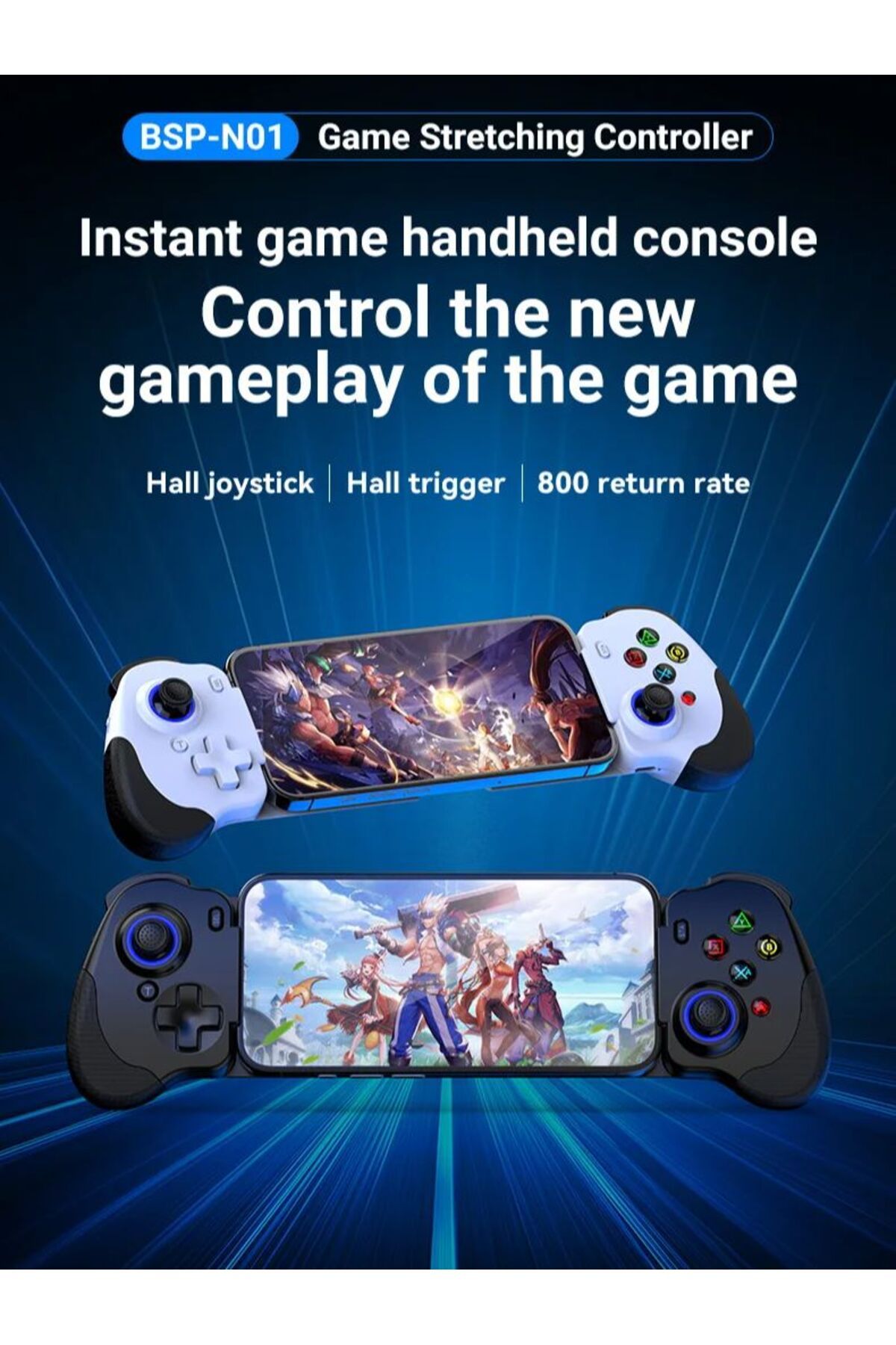 Choice-BSP N01 Cable Stretching Controller Type C Android i15 Mobile Streaming PC/PS/Xbox Cloud Gaming Z... 8