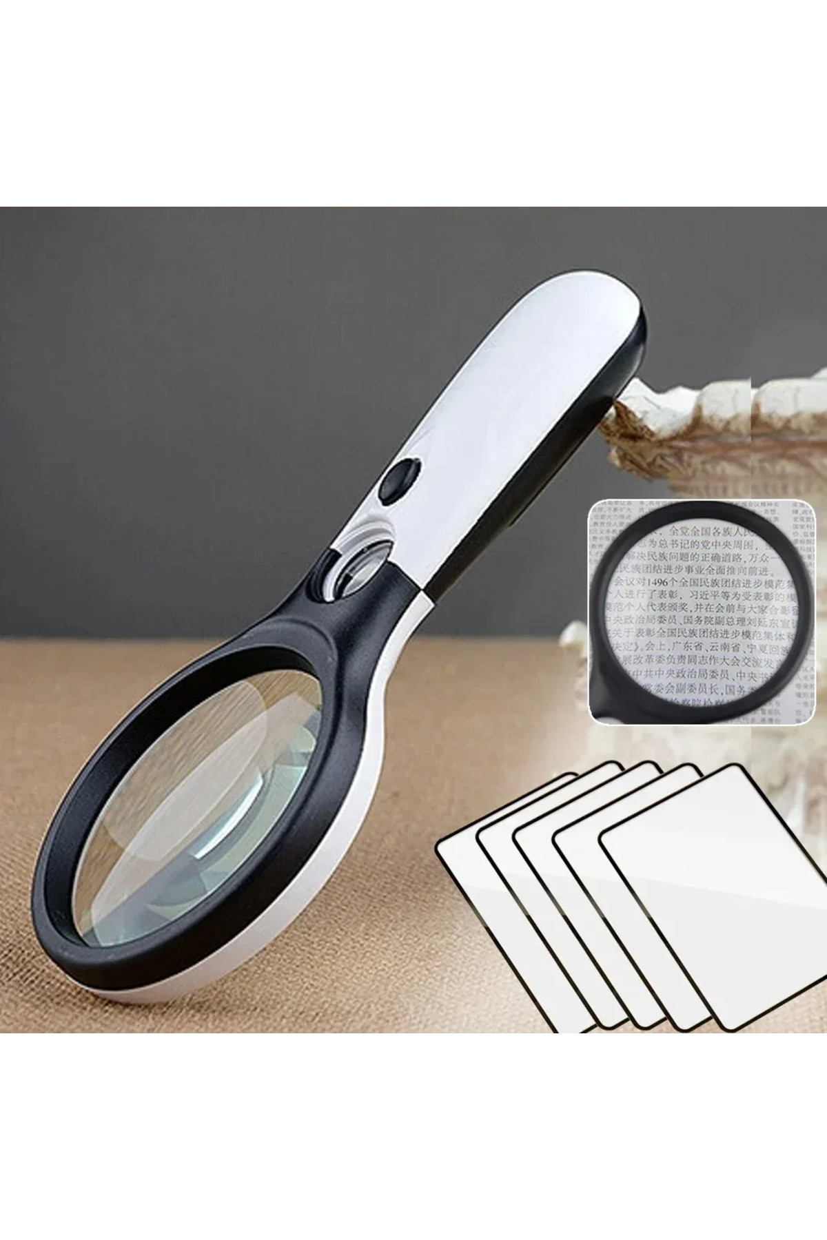 Choice-White Magnifying Glass Handheld 45X Magnifier Eye Friendly  Super Light and Easy to Handle For Re... 4