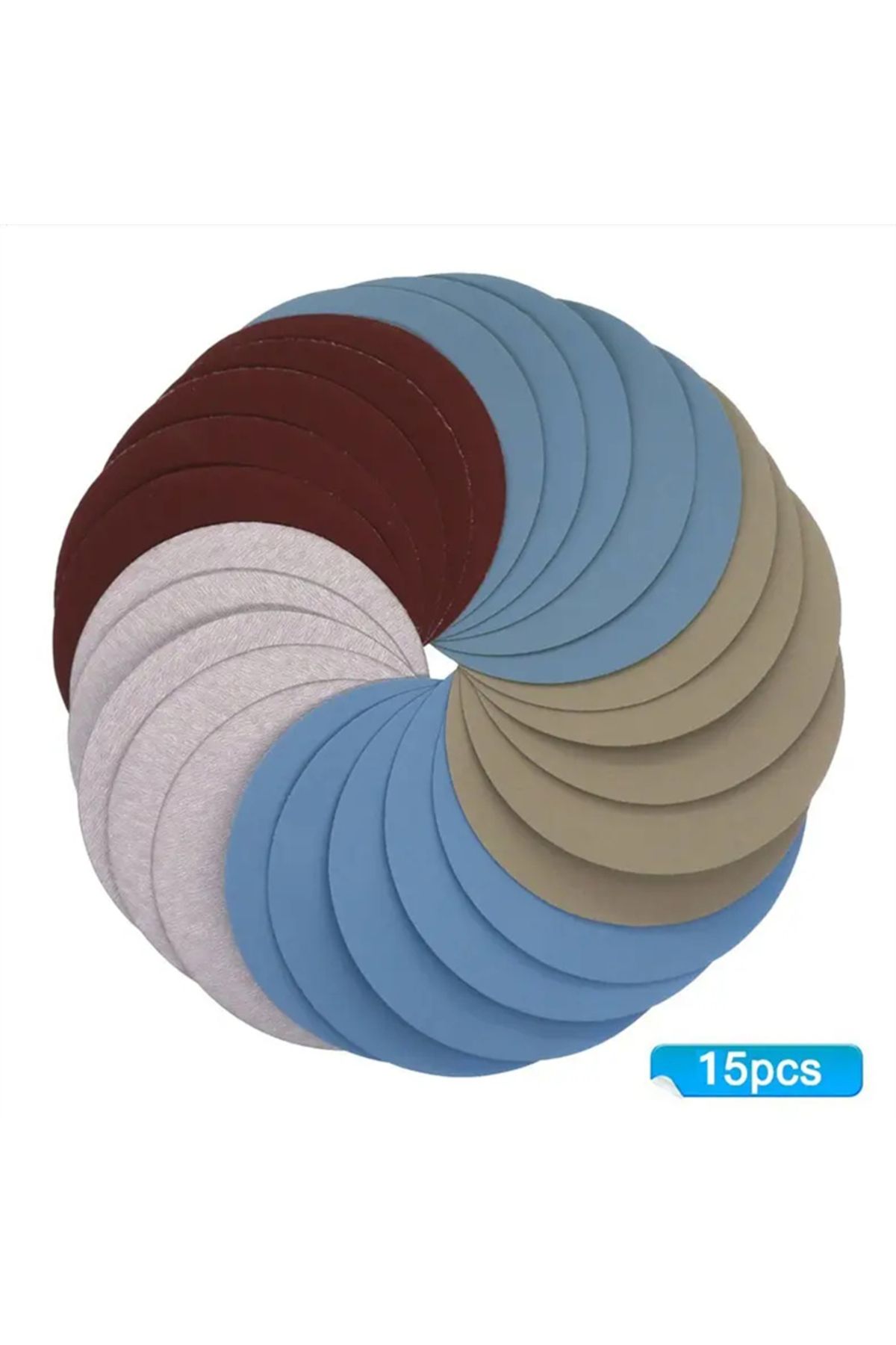 Choice-SEAMETAL 15PCS 125mm Inches Grit 1000 2000 3000 4000 5000 Sanding Discs Hook Loop Sandpaper Round... 1