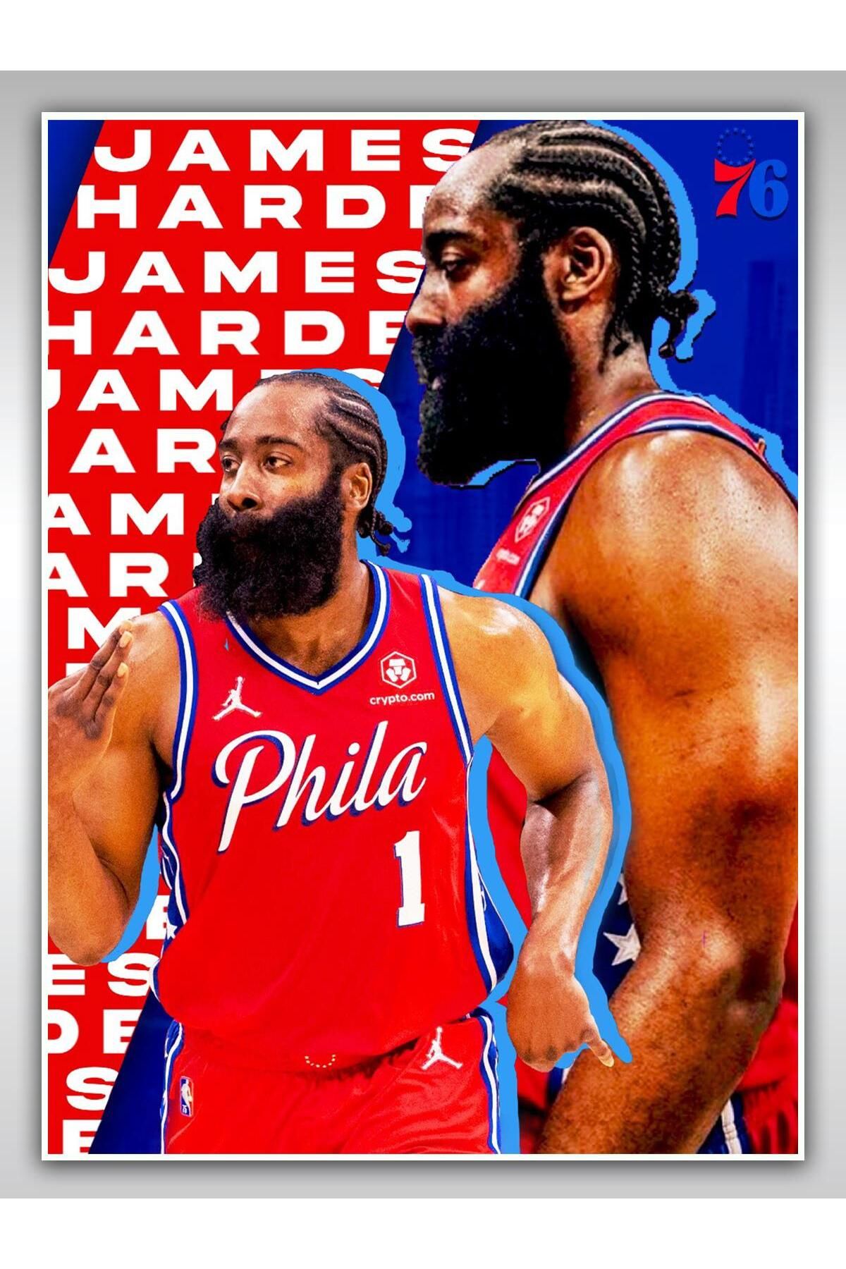 Saturn-James Harden Poster 45X60Cm Nba Basketball Poster - Thick Poster Paper Digital Print 2