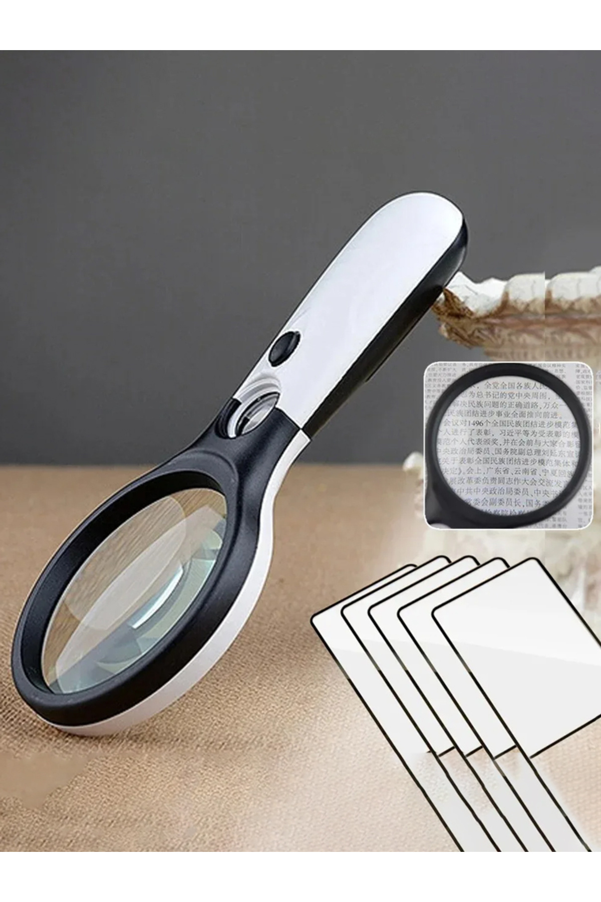 Choice-White Magnifying Glass Handheld 45X Magnifier Eye Friendly  Super Light and Easy to Handle For Re... 7