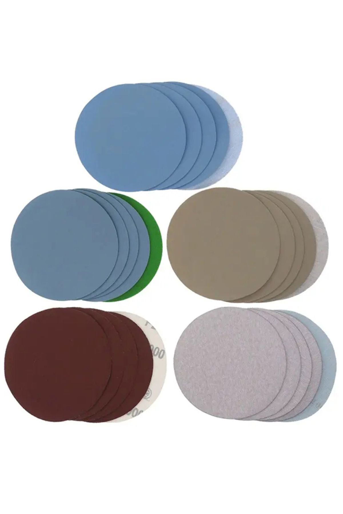 Choice-SEAMETAL 15PCS 125mm Inches Grit 1000 2000 3000 4000 5000 Sanding Discs Hook Loop Sandpaper Round... 8