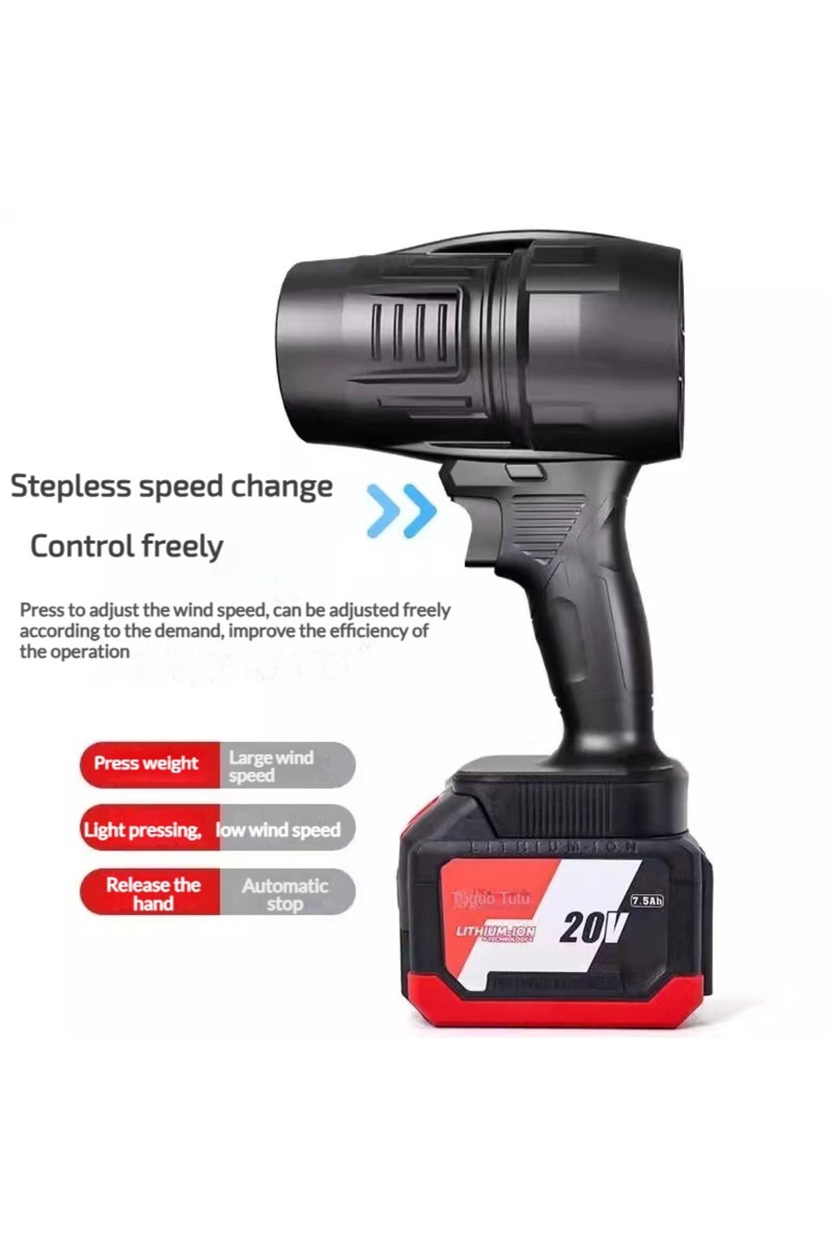 Choice-Turbo Fan Blower Turbine Hair Dryer Cleaning Violent Water Blowing for Garden Car Electric Powerf... 3
