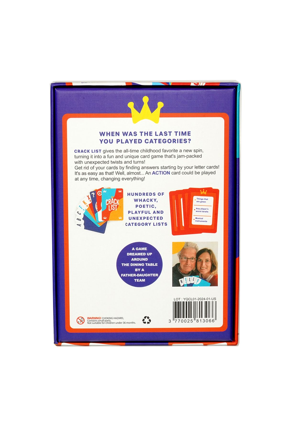 JIMMYTU-SAVANA Crack List The Crack You Up Categories Card Game 7