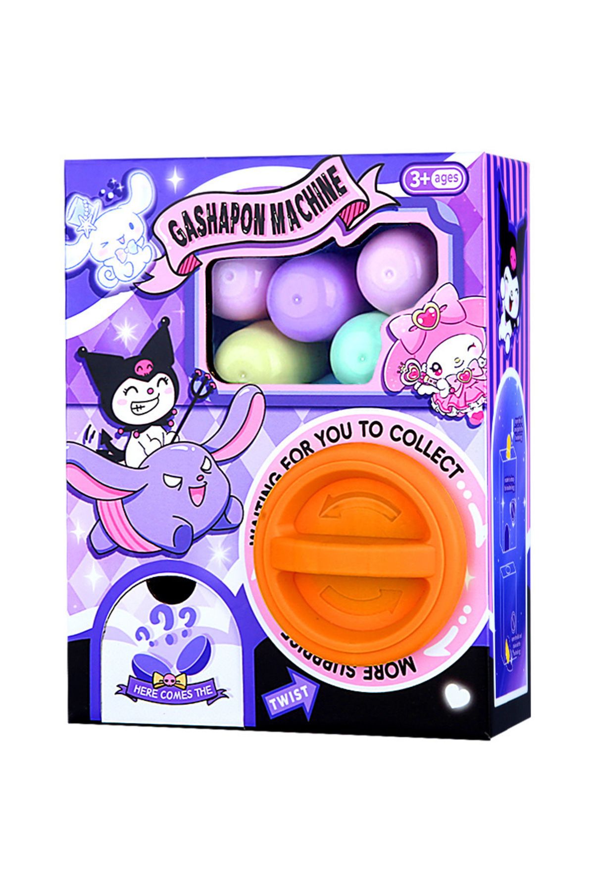 Choice-Sanrio Hello kitty Kuromi Twisting Egg Machine Fun Capsule Lottery Decompression Toy Twisting Egg... 5