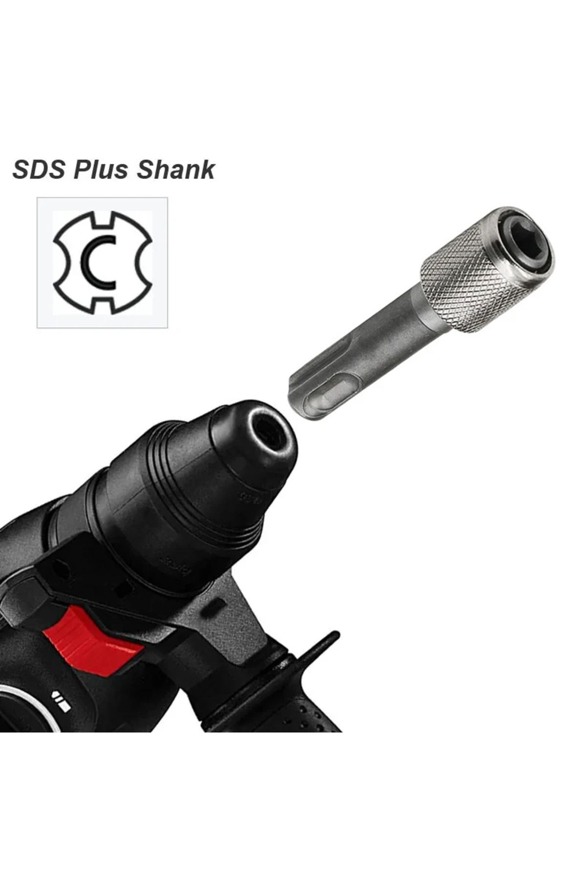 Choice-SDS Plus Convert To 1/4 Hex Shank Adapter Hexagonal Converter Electric Hammer Power Screwdriver B... 5