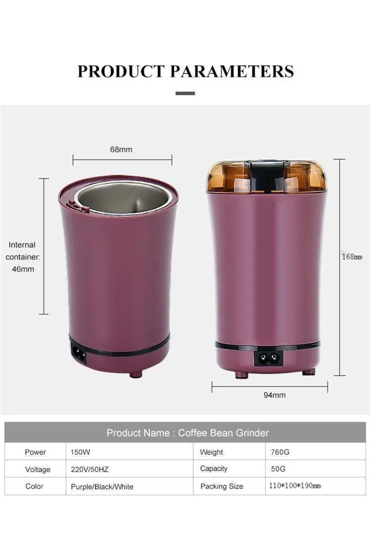 Choice-Small Electric Grinding Machine Grain Grinder Stainless Steel Household Grinder Kitchen Seasoning... 7