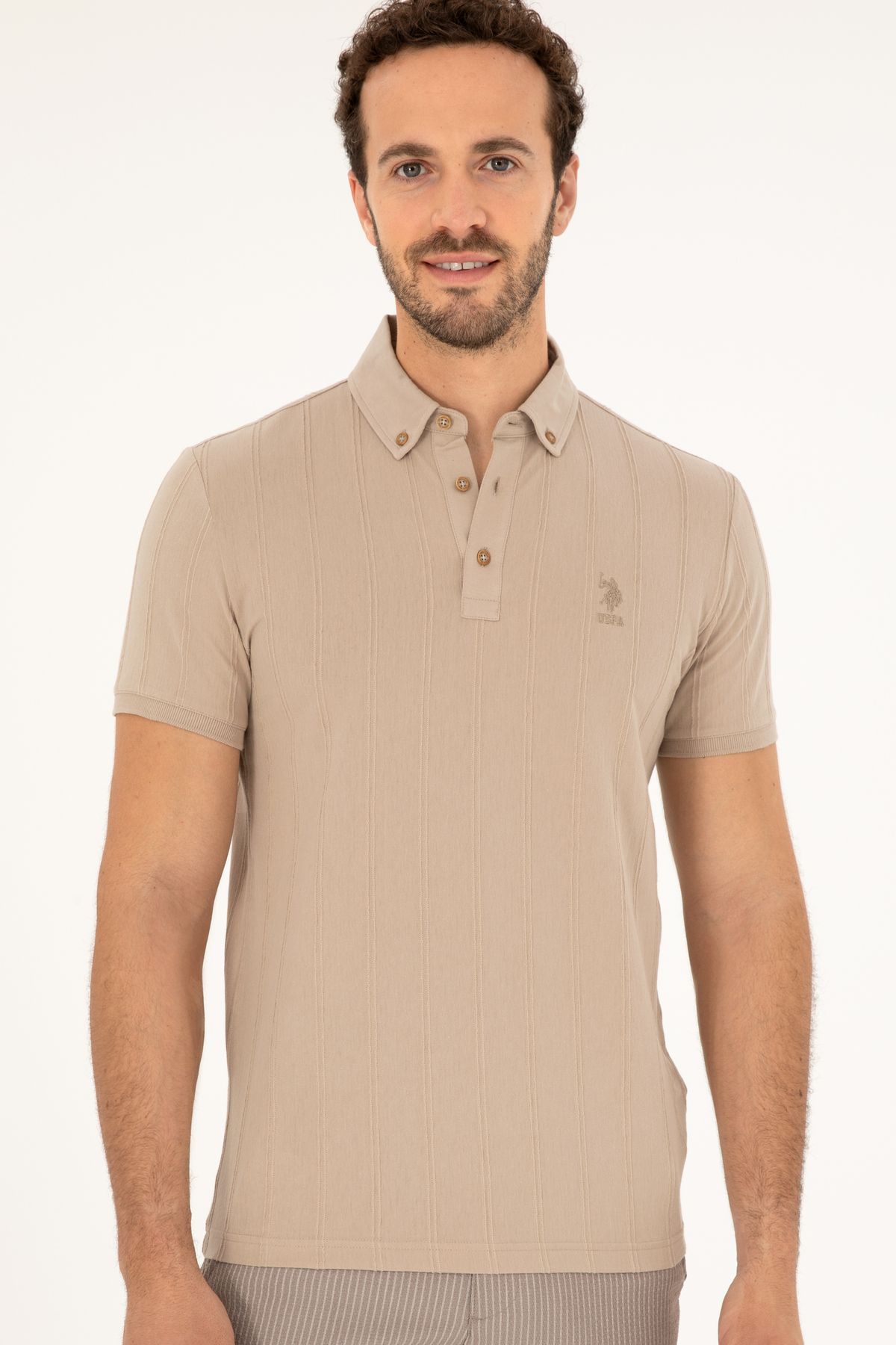 U.S. Polo Assn.-Light Khaki Men's T-Shirt50282506-VR183 3