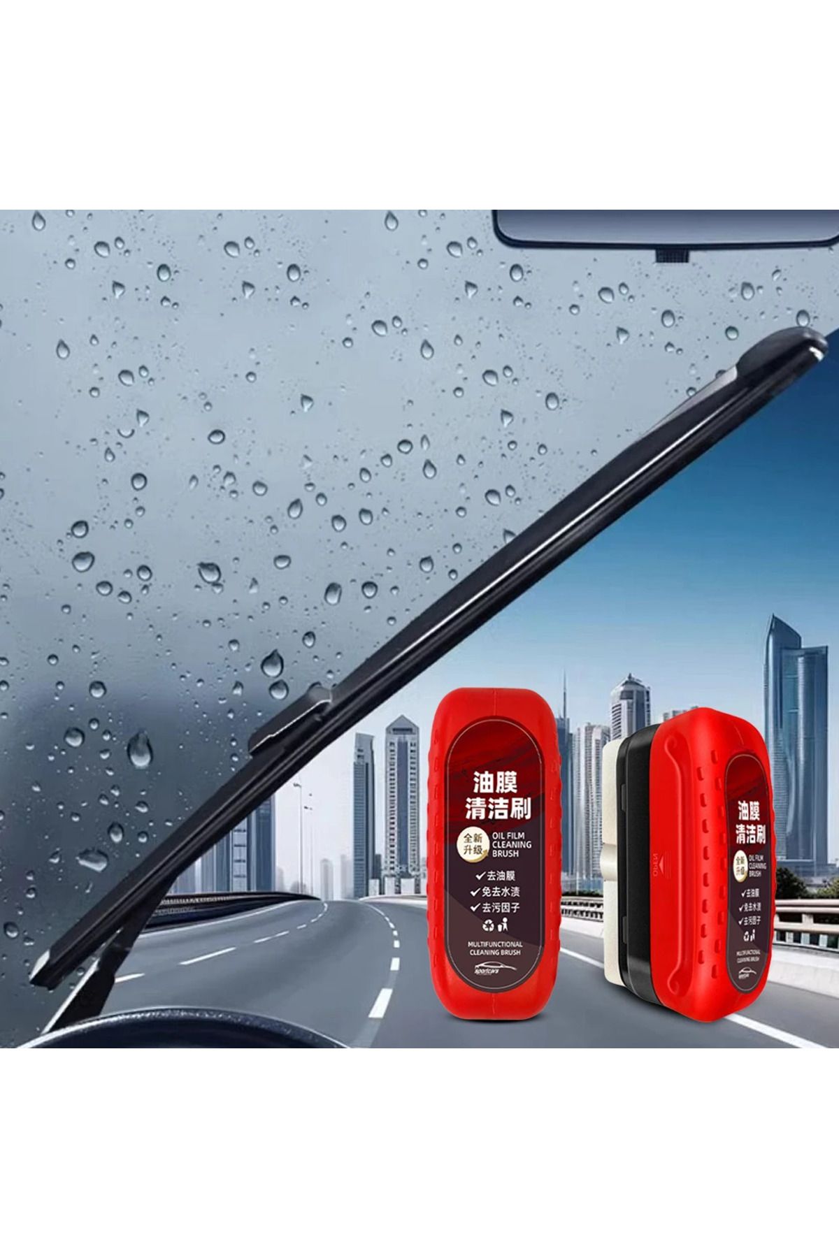 Choice-1-8PCS Car Glass Oil Film Remover Glass Cleaning Board Hydrophobic Glass Coating for Windshield C... 4