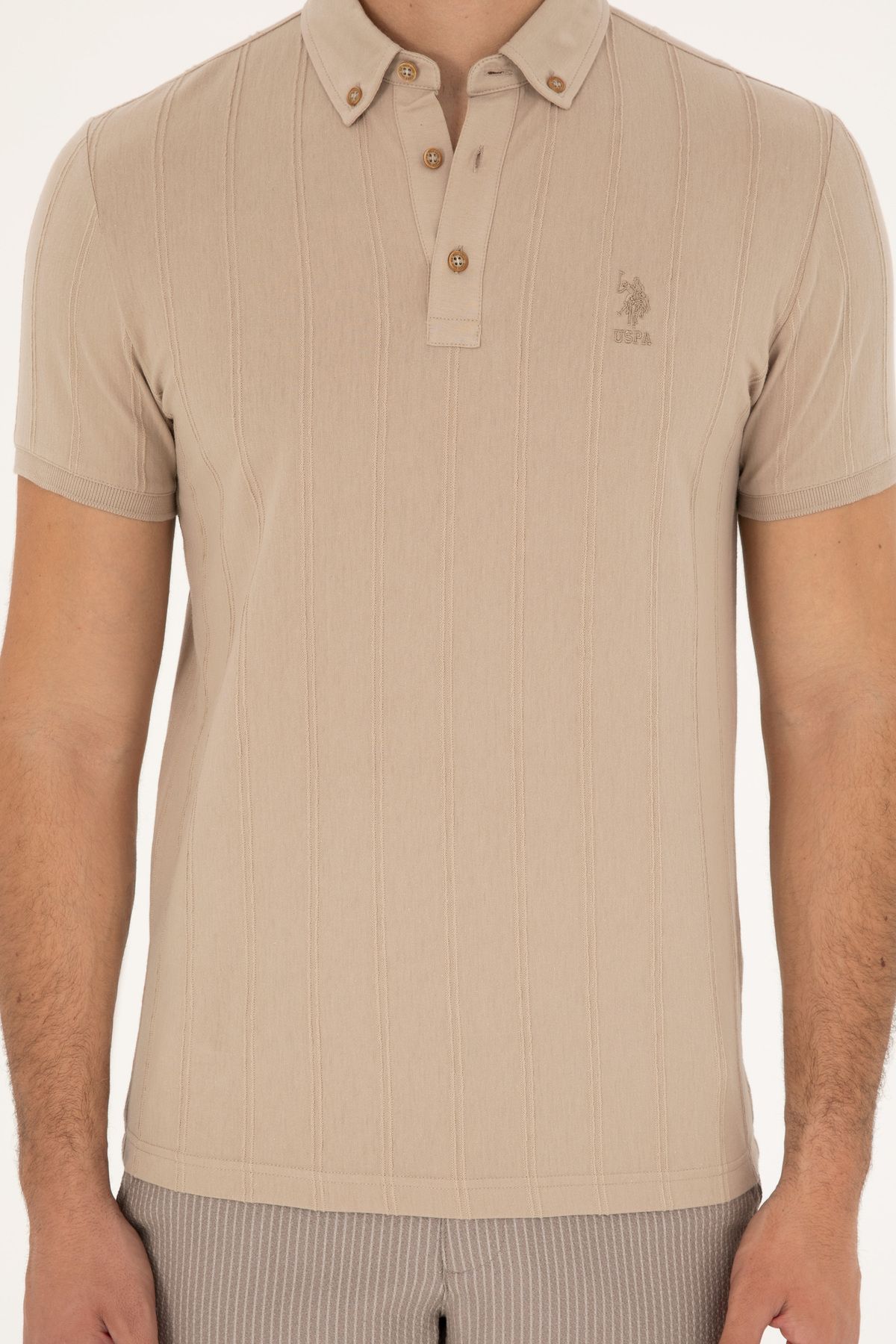 U.S. Polo Assn.-Light Khaki Men's T-Shirt50282506-VR183 6