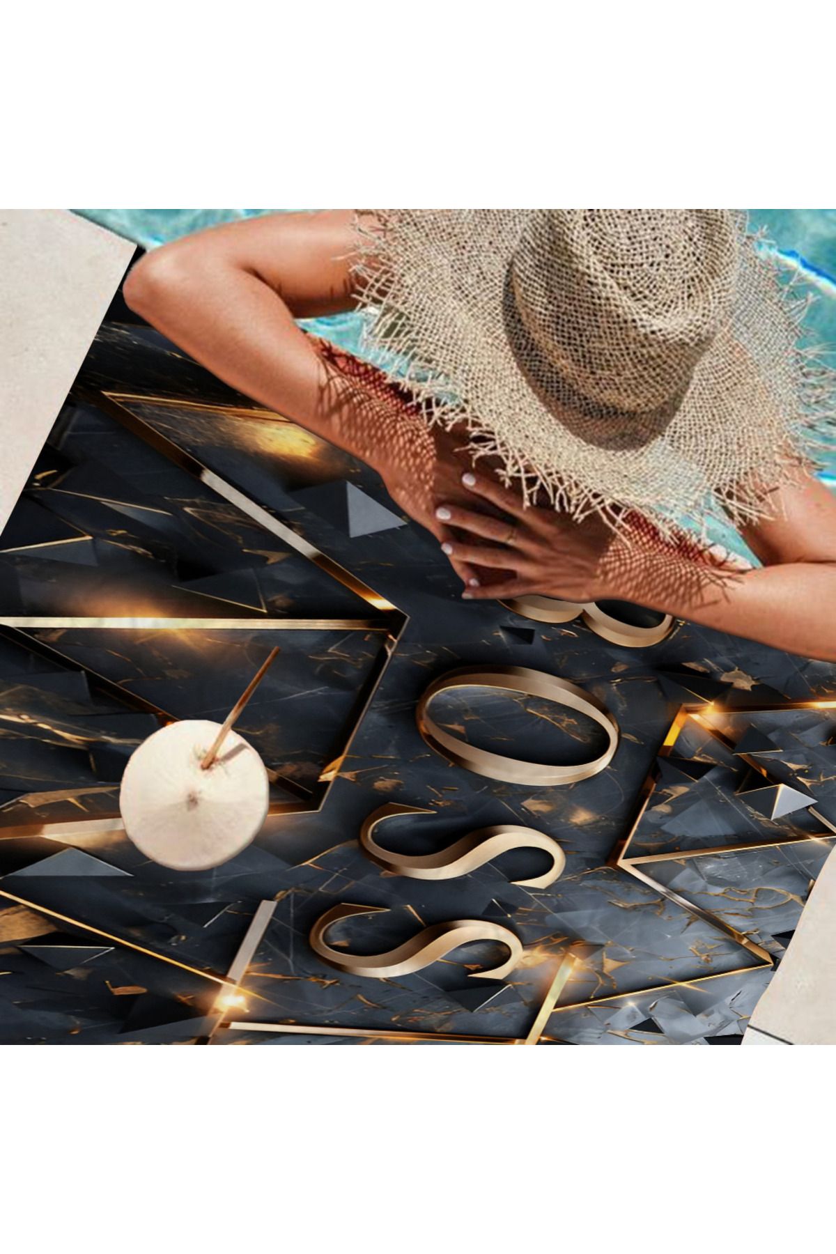 Choice-H-Hugo Boss logo Beach Towels Shower Towel Sauna Travel Spa Microfiber Quick Dry Gym Accessories ... 5