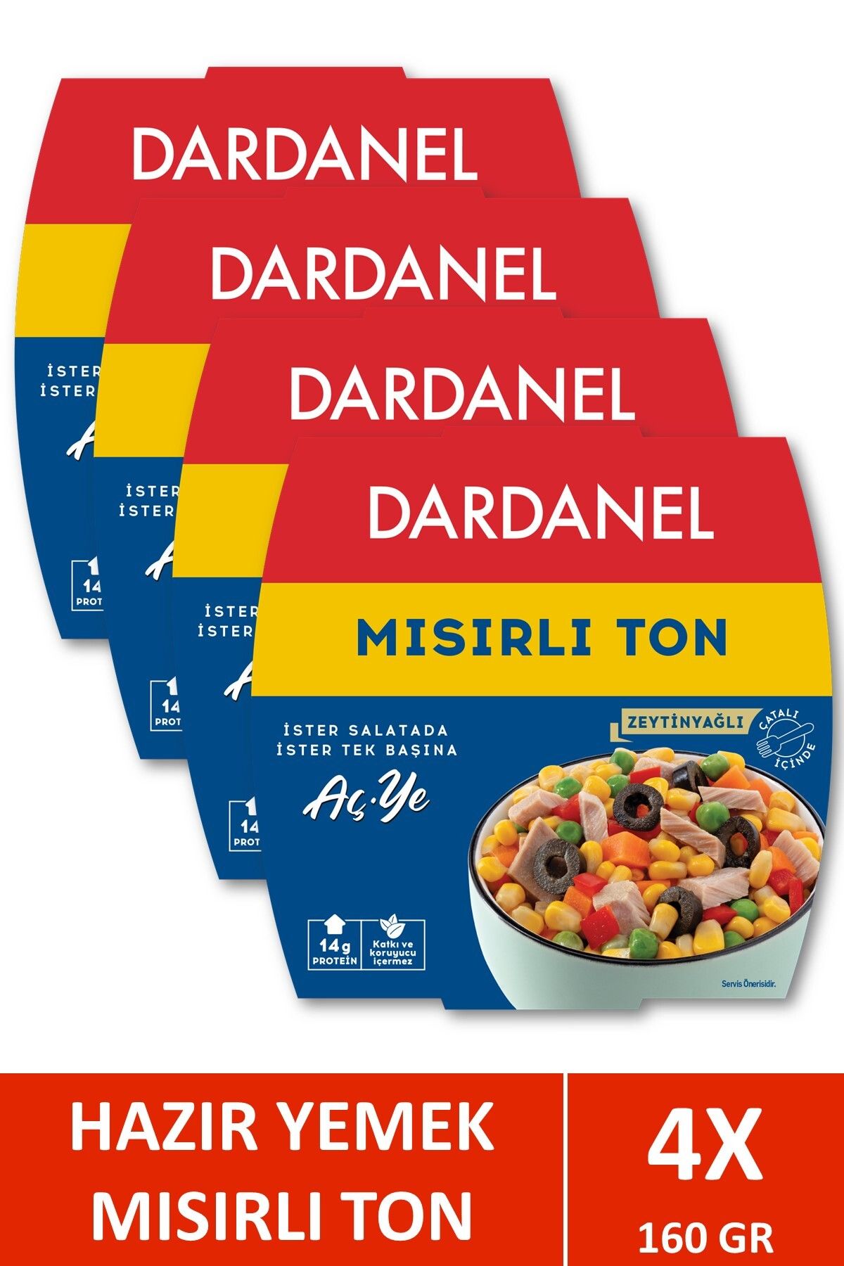 Dardanel Aç Ye Mısırlı Ton Balığı 160 gr X 4 Adet