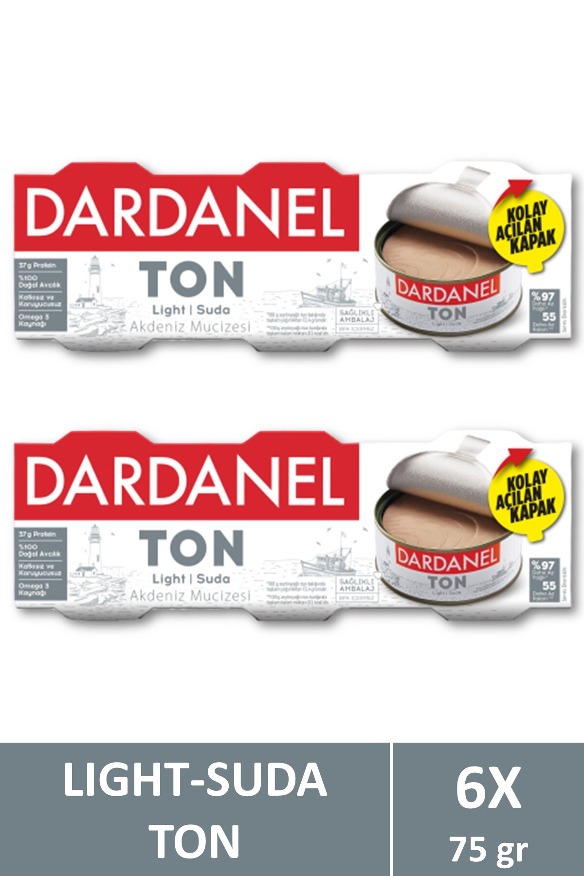 Dardanel Light Ton Balığı 3x75 gr X 2 Adet