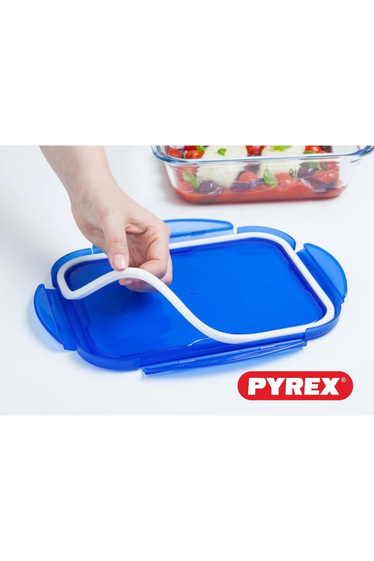 Pyrex-Cook&Go Set of 2 (0.8L+1.7L) Rectangle Storage Dish with  Lid 6