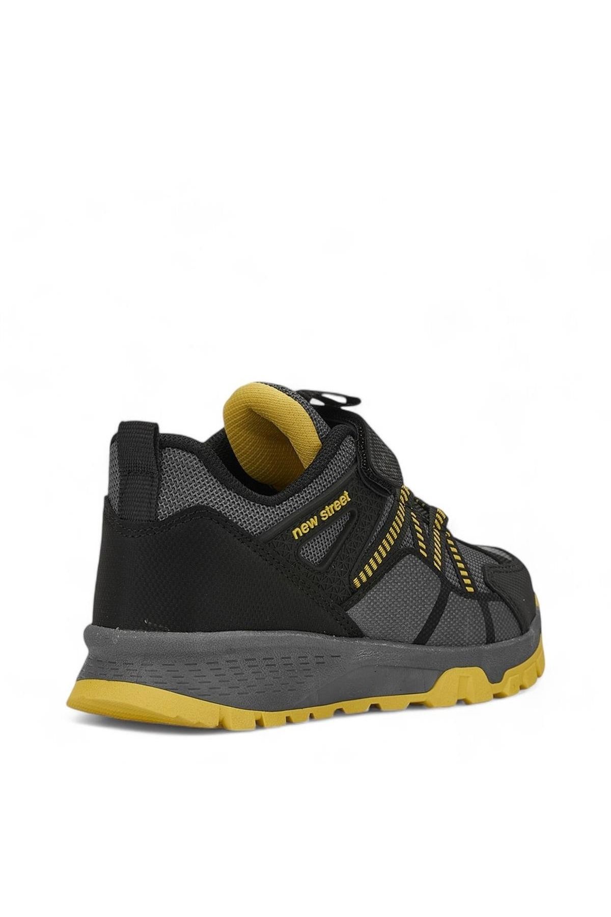 Tuğba Ortopedi-2000 Orthopedic Boy's Smoke/Yellow Water Resistant Outdoor Shoes 4