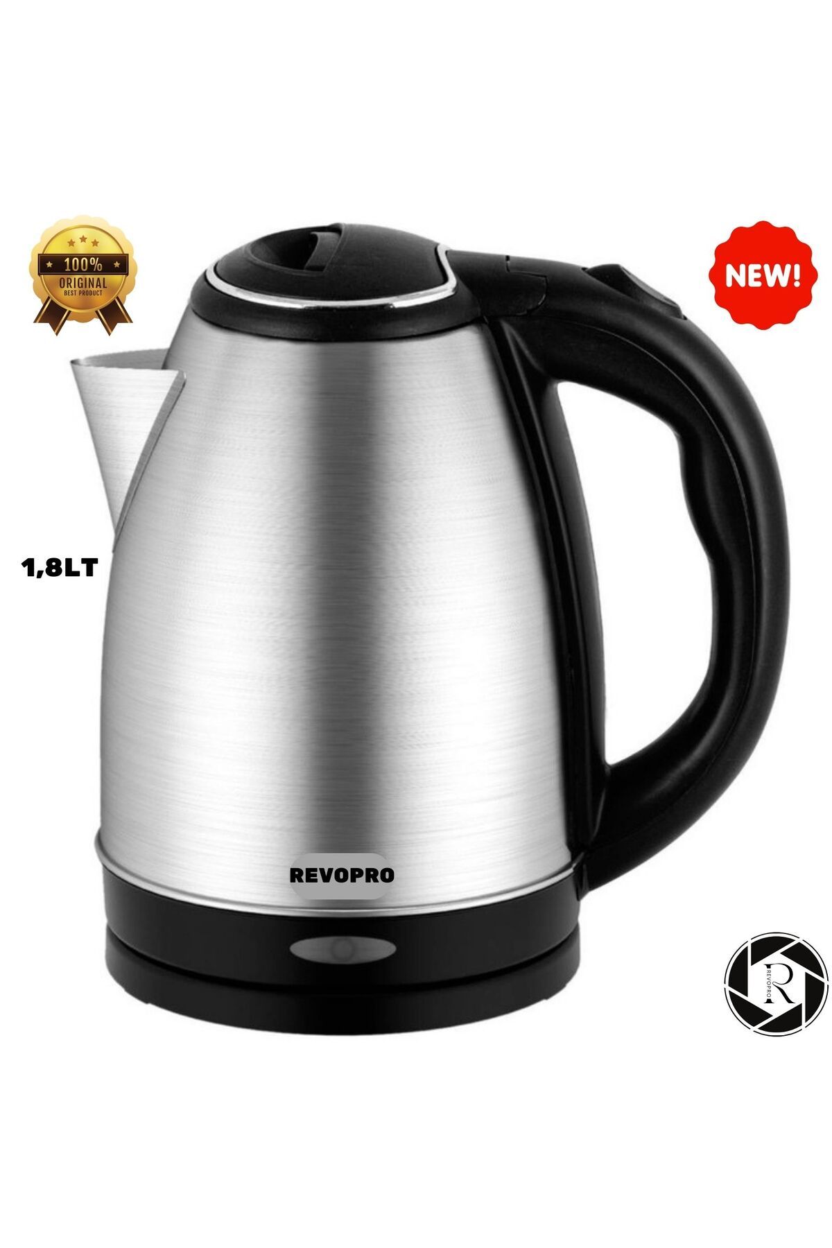 Genel Markalar Çelik Su Isıtıcı Kettle 1.8lt Biggproo