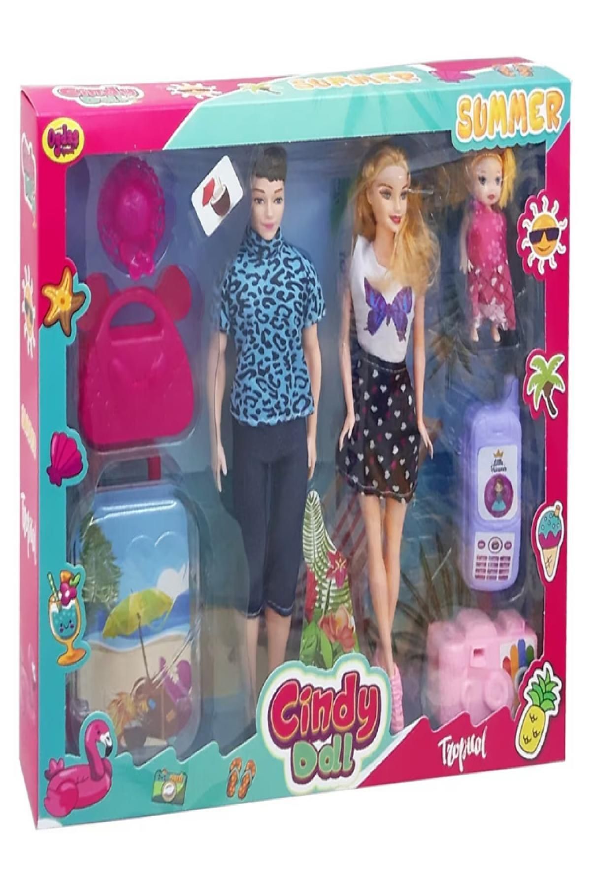 Nextpage Oydaş 02455 Bebek Cındy Doll Aile Tatil Seti Oyck