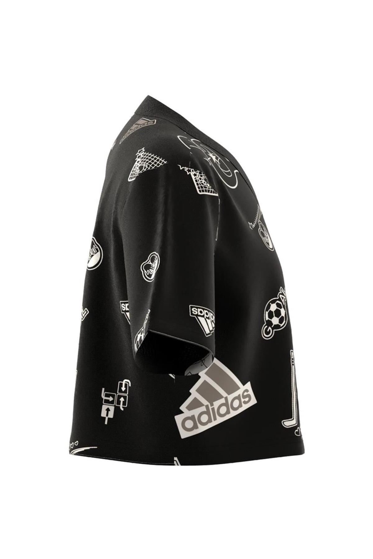 تی شرت دخترانه طرح دار آستین کوتاه | آدیداس adidas ADIN3301-STD - تصویر 8