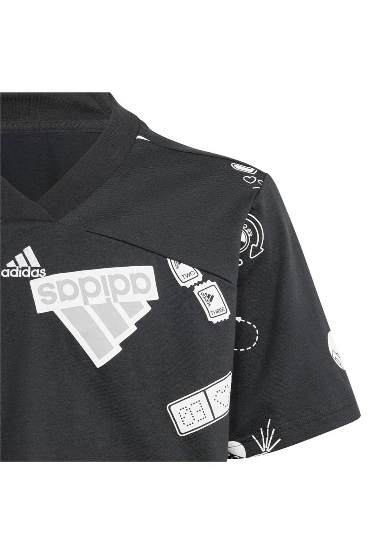 تی شرت دخترانه طرح دار آستین کوتاه | آدیداس adidas ADIN3301-STD - تصویر 3