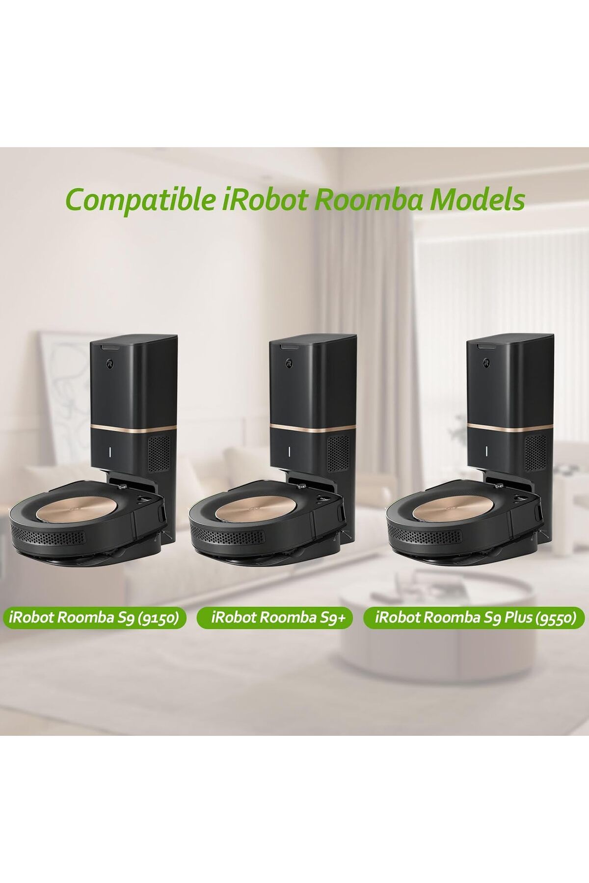 Choice-For iRobot Roomba S9 S9+ Robot Vacuum Cleaner Multi-Surface Rubber Main Rolling Brush Replacement... 7