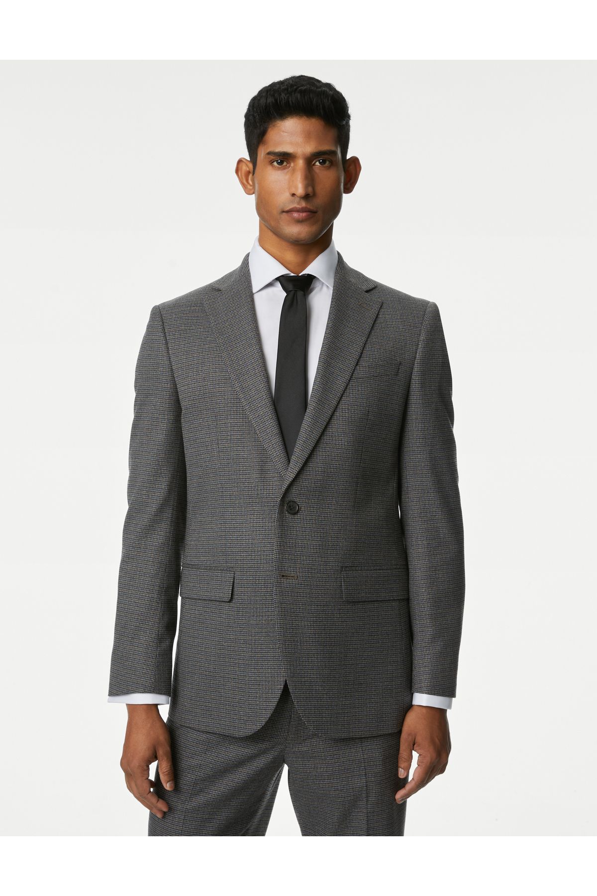 ژاکت با طرح چهارخانه منظم Marks & Spencer
