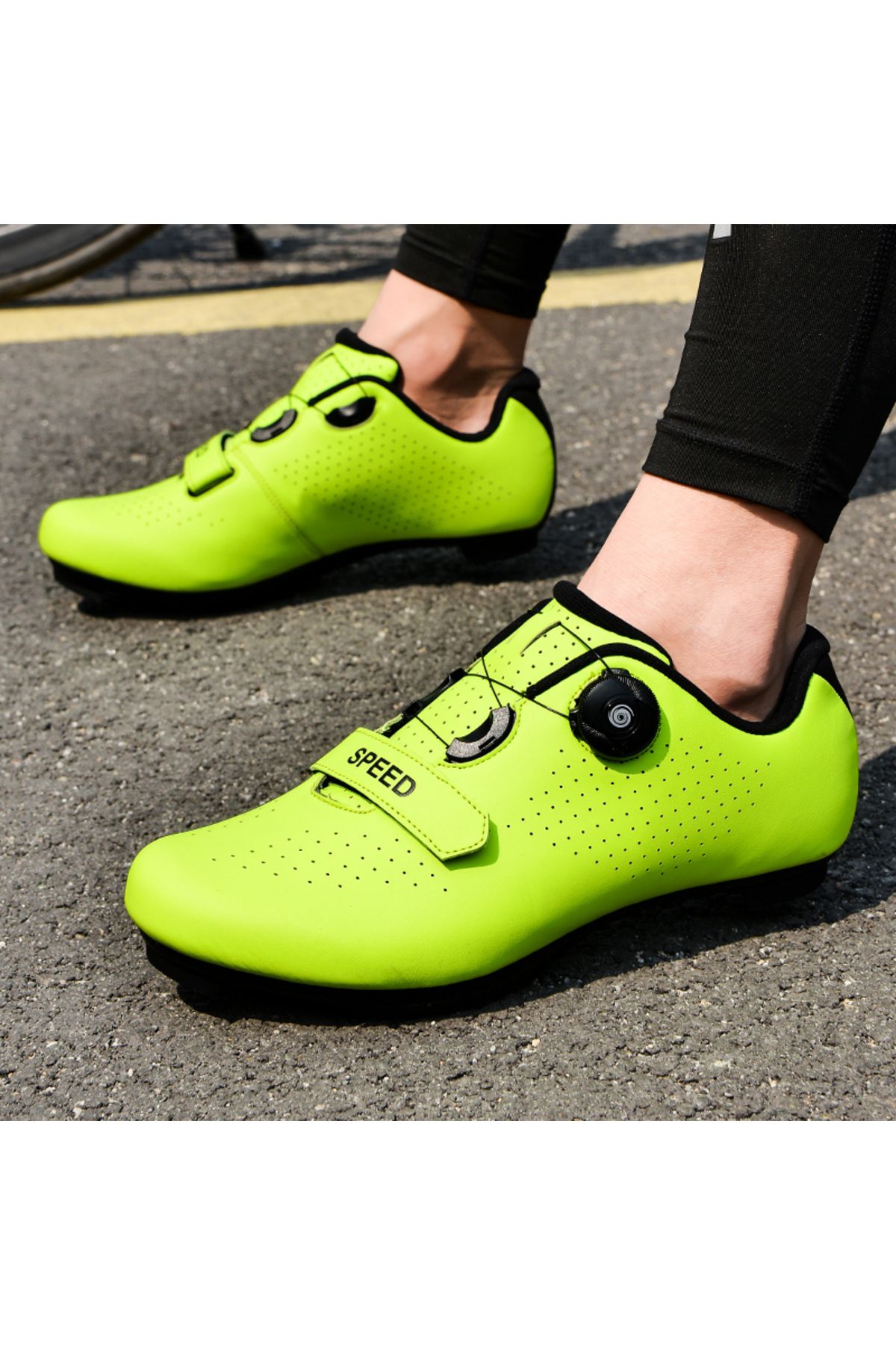 Choice-Men Cycling Shoes Outdoor Rubber Flat-Bottomed Lockless Bicycle Sports Shoes Women Road Racing Sh... 3