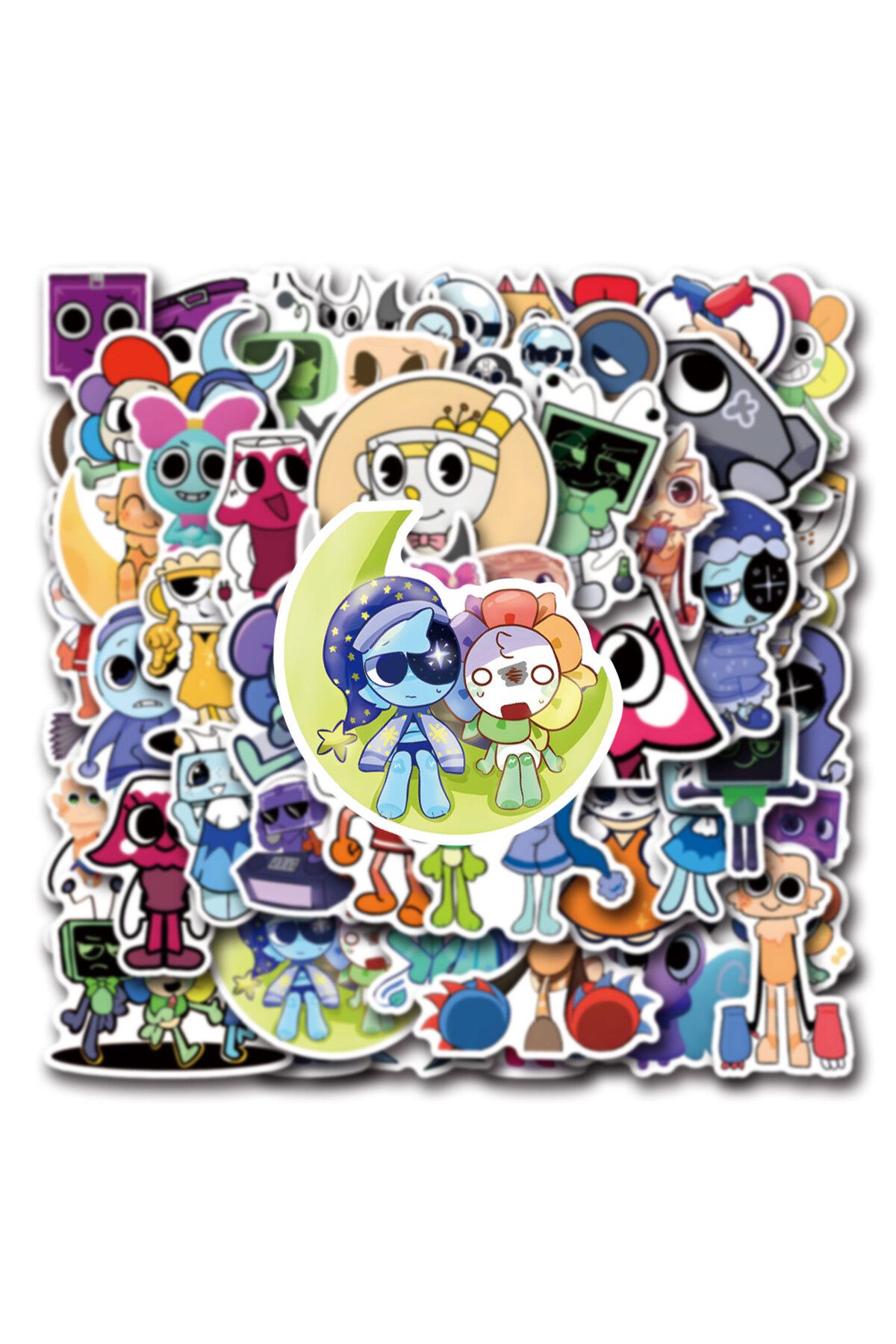 Choice-54Pcs Dandys World Stickers Dandy's World DIY Stickers Scrapbooking Phone Luggage Skateboard Wate... 4