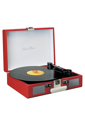 Lenco TT-110RDWH Kırmızı Beyaz Dahili Hoparlörlü Bluetooth Çantalı Pikap