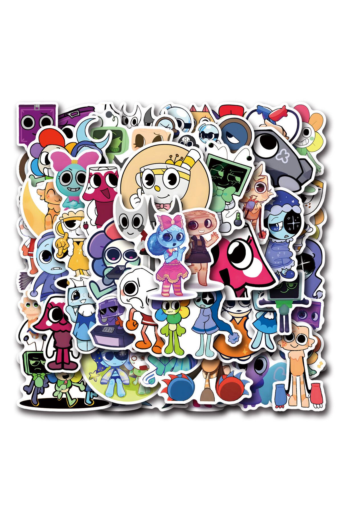 Choice-54Pcs Dandys World Stickers Dandy's World DIY Stickers Scrapbooking Phone Luggage Skateboard Wate... 8