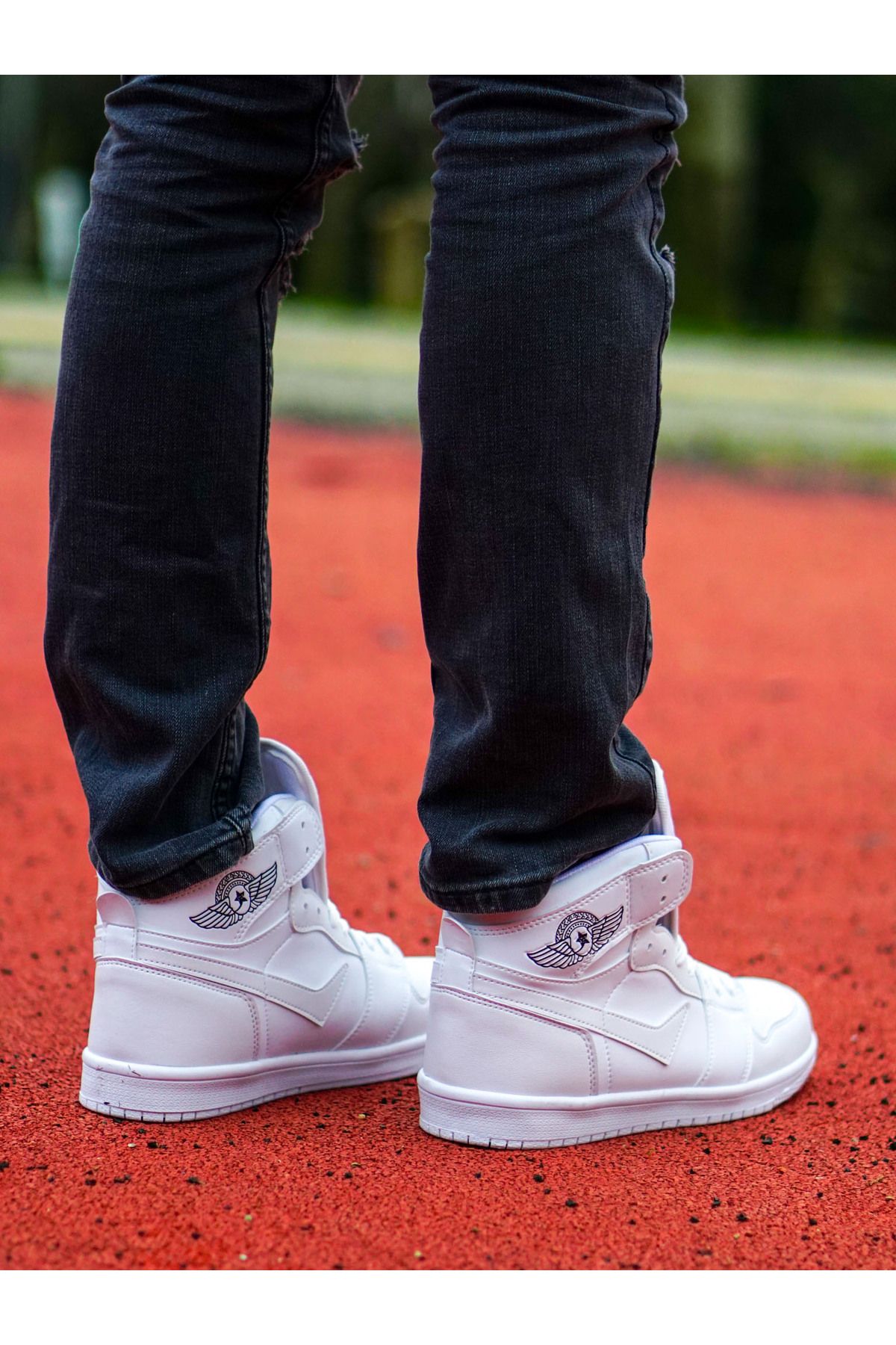 Preux Beyaz Bağcıklı Günlük Unisex Genç Sneaker Rahat Spor Ayakkabı