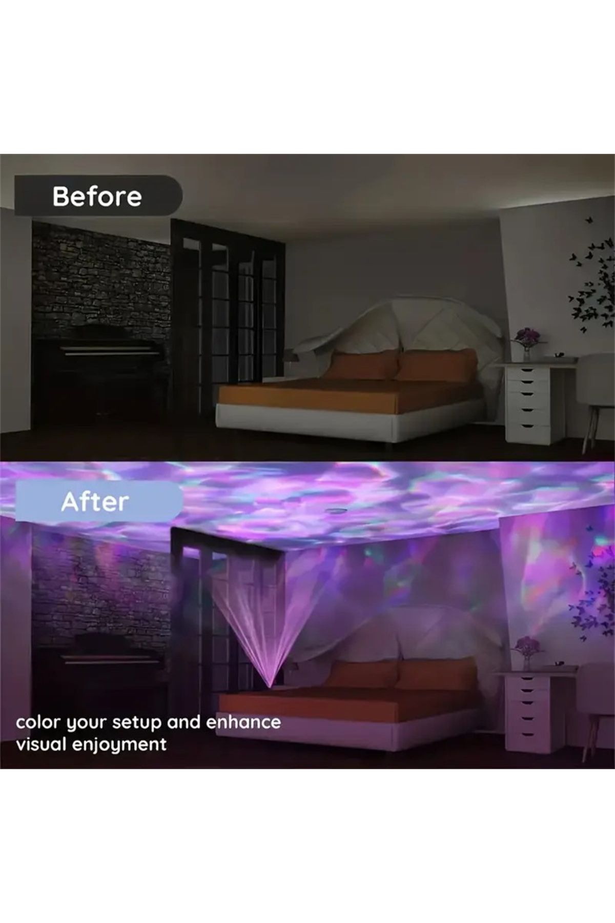 Choice-LED Starry Galaxy Projector Light RGB Smart Remote Control Star Aurora Lamp KTV USB Plug Rotating... 5
