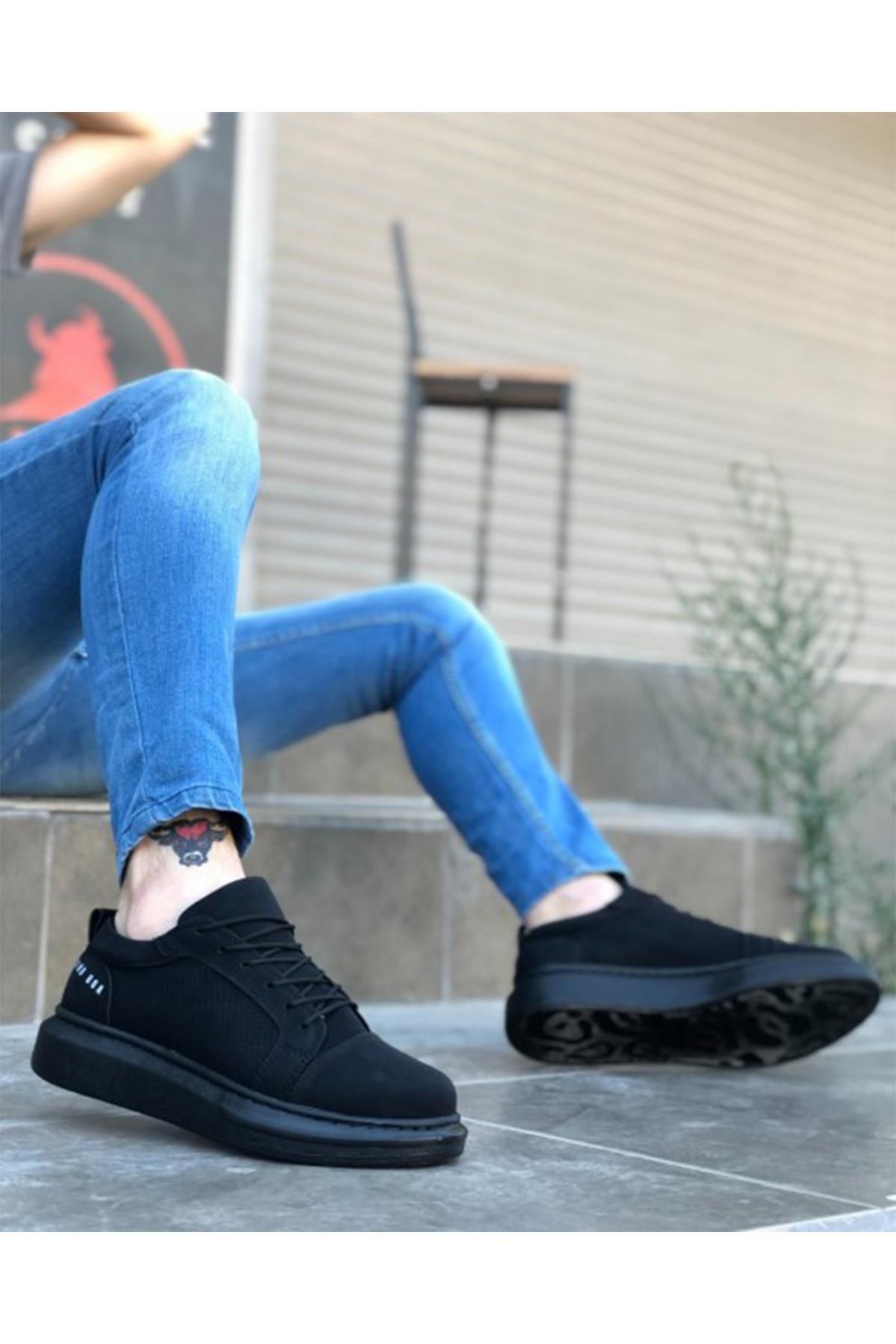 Preux Erkek Bağcıklı Sneaker Ortopedik Mevsimlik Günlük Ayakkabı