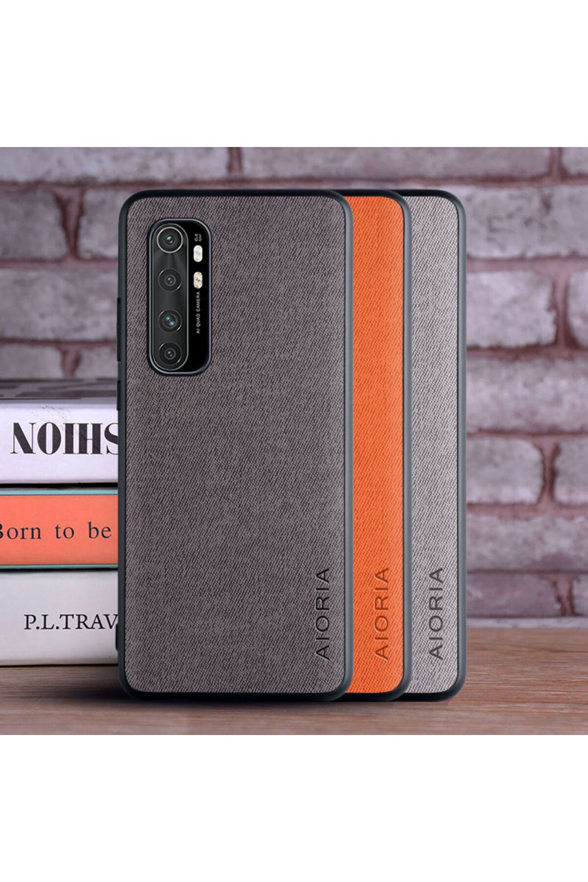 Choice-Textile Case for Xiaomi mi Note 10 Lite Soft TPU with Hard PC 3in1 material perfect touching feel 2