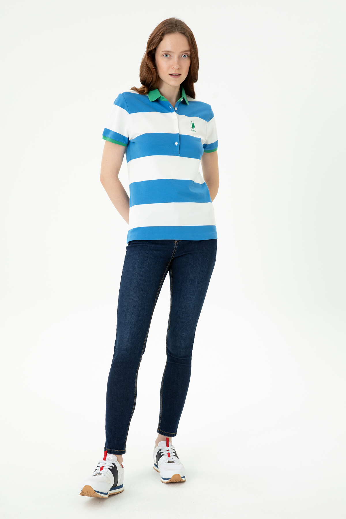 پولوشرت زنانه یقه پلو | یو اس پولو U.S. Polo Assn. TYCBBF0C9171407800 TR - تصویر 4