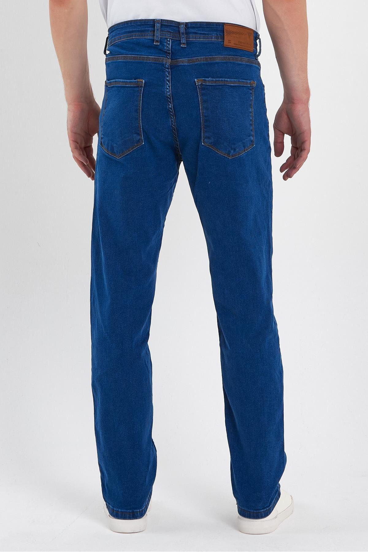 Genel Markalar  ERKEK FERMUARLI KLASİK DÜZ JEANS - Görsel 5