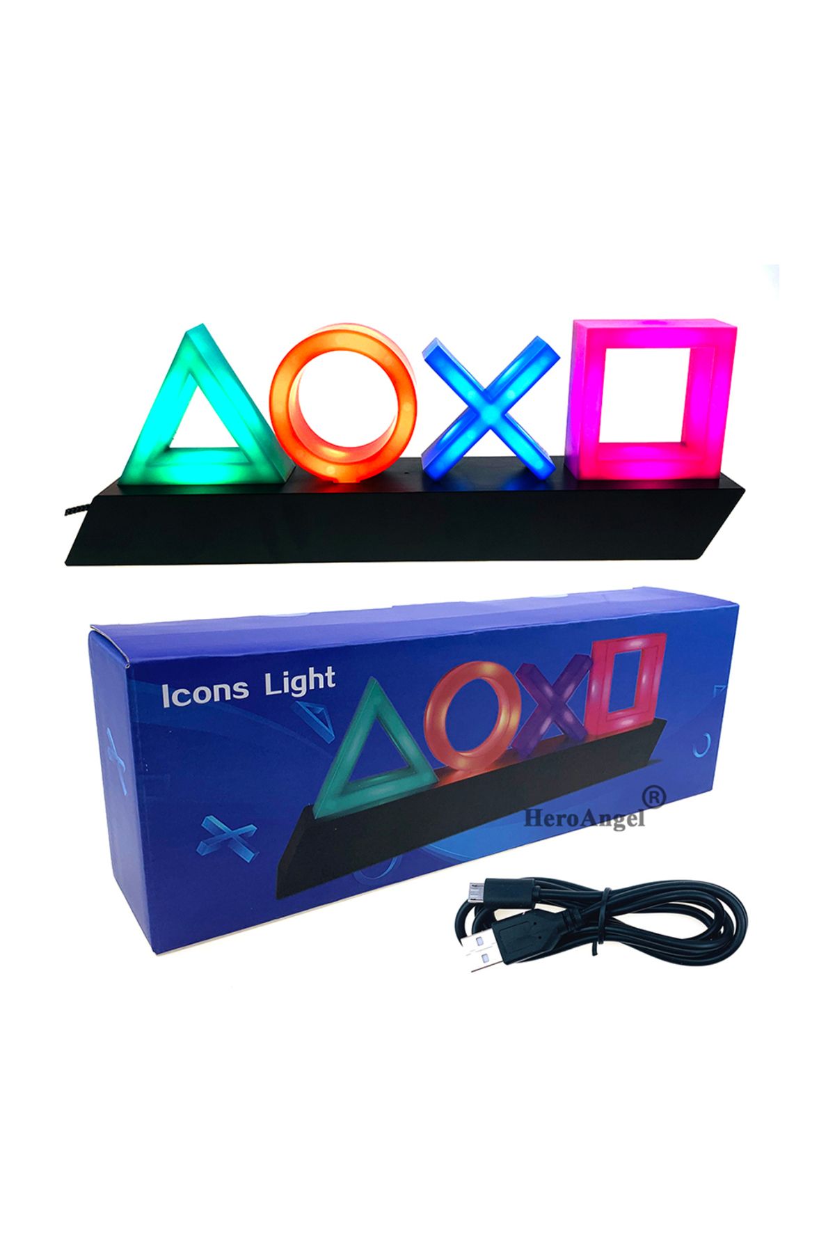 Choice-1st Generatio New Game Icon Light For Ps4/ps5 Voice Control Decorative Lamp For Playstation Player C 1